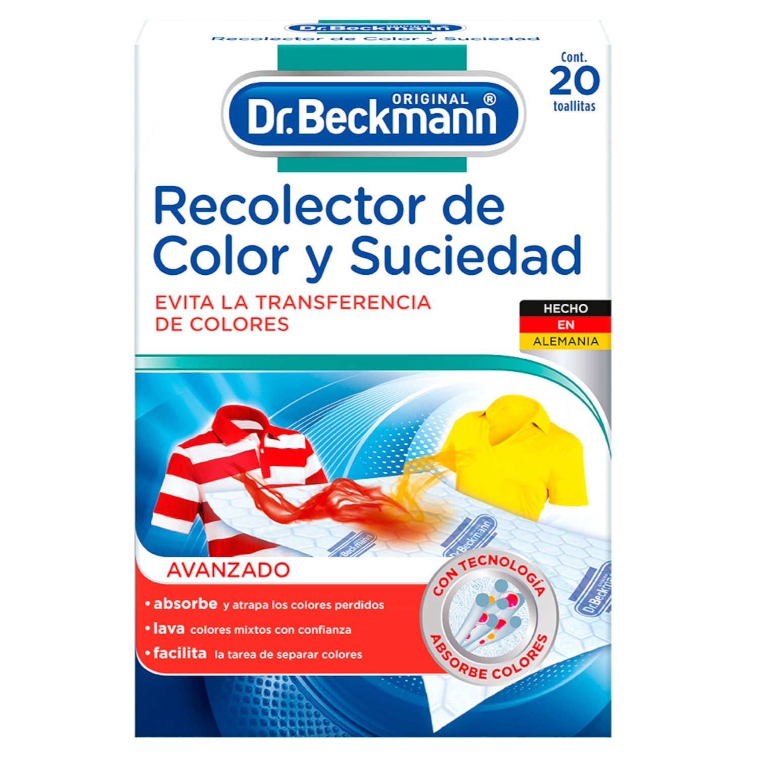 Quitamanchas Toalla Recolector Color Dr Beckmann Caja 20 Unid