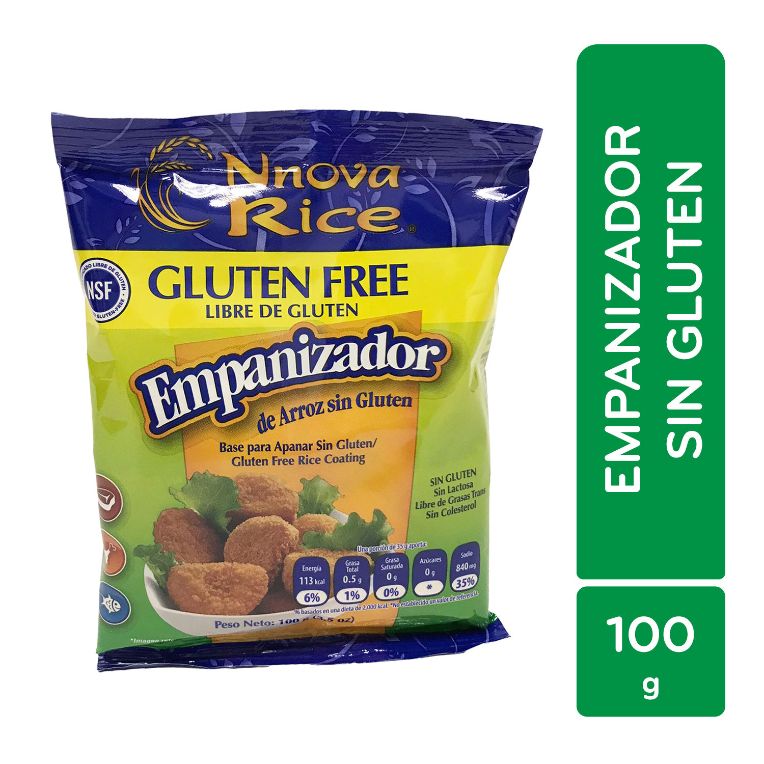 Empanizador   S.gluten Nnova Rice Paquete 100 G