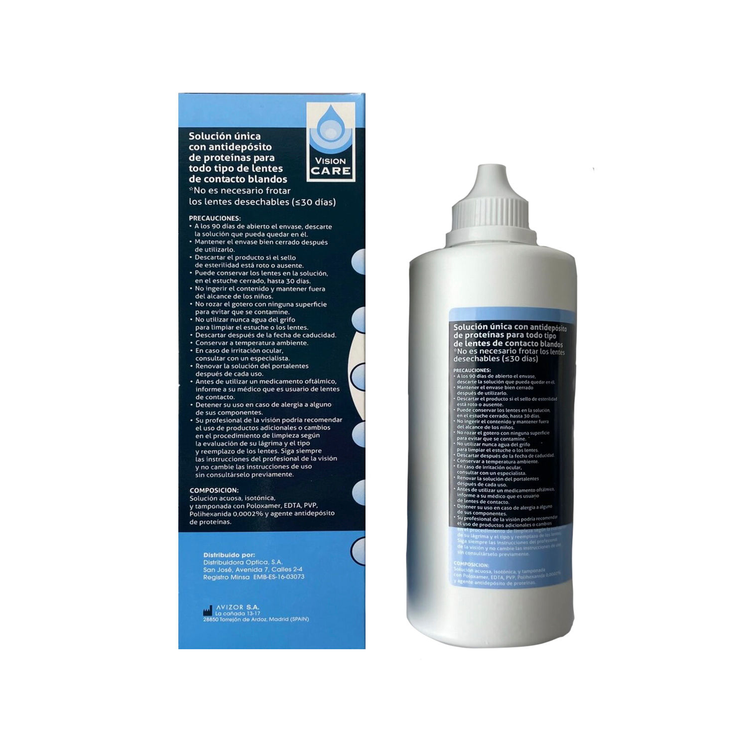 Solucion Liquida Lente De Contacto Vision Care Caja 350 Ml