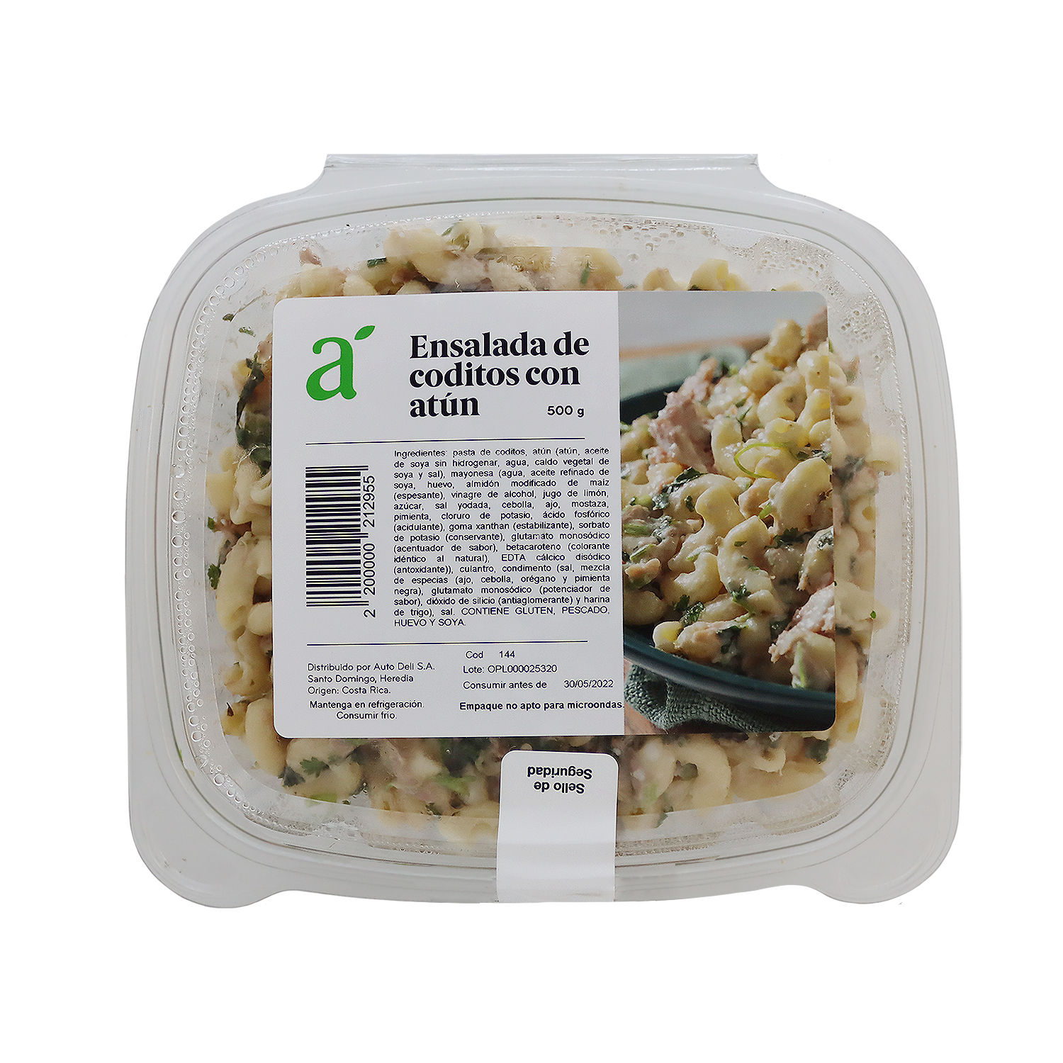 Ensalada Preparada De Coditos Con Atun Auto Mercado Unidad 500 G