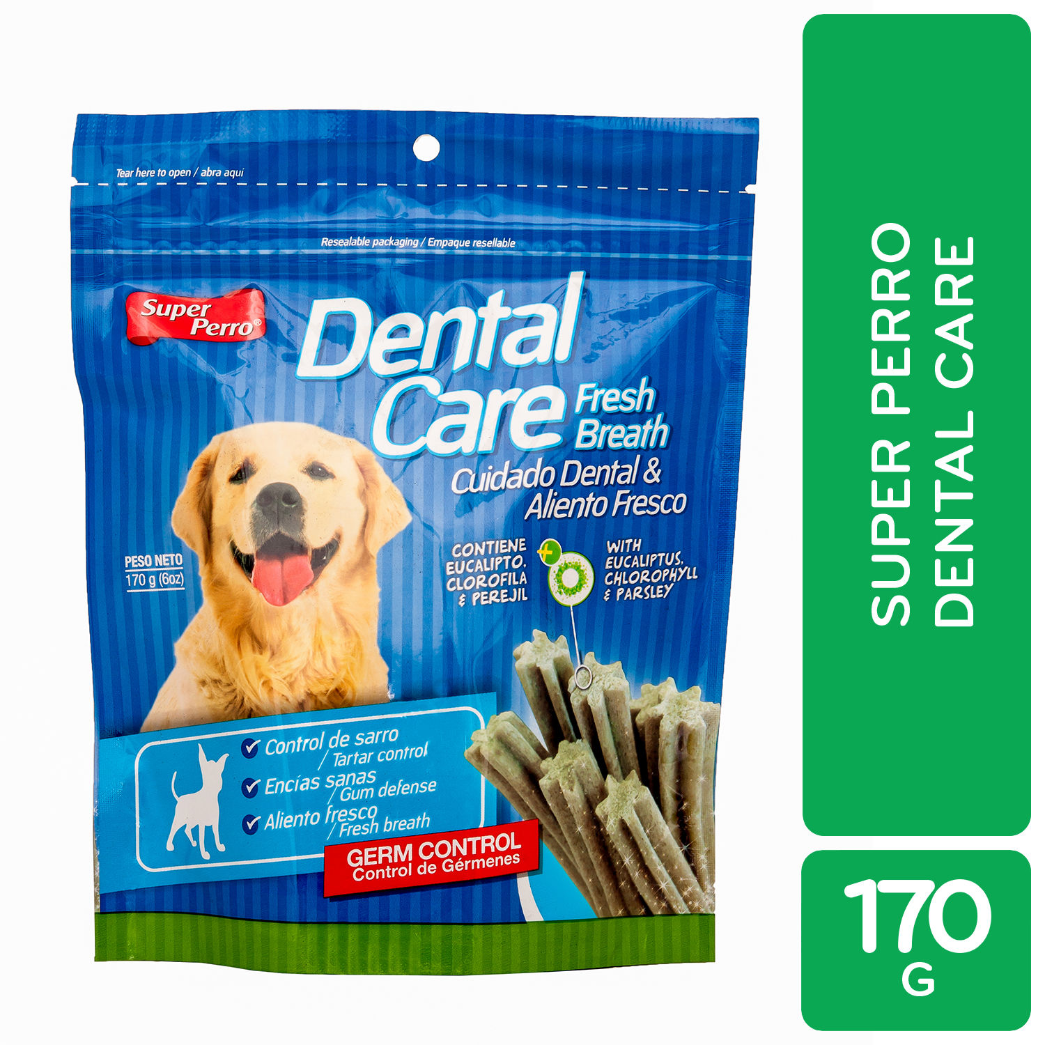 Bocadillo Dental Super Perro Bolsa 170 G