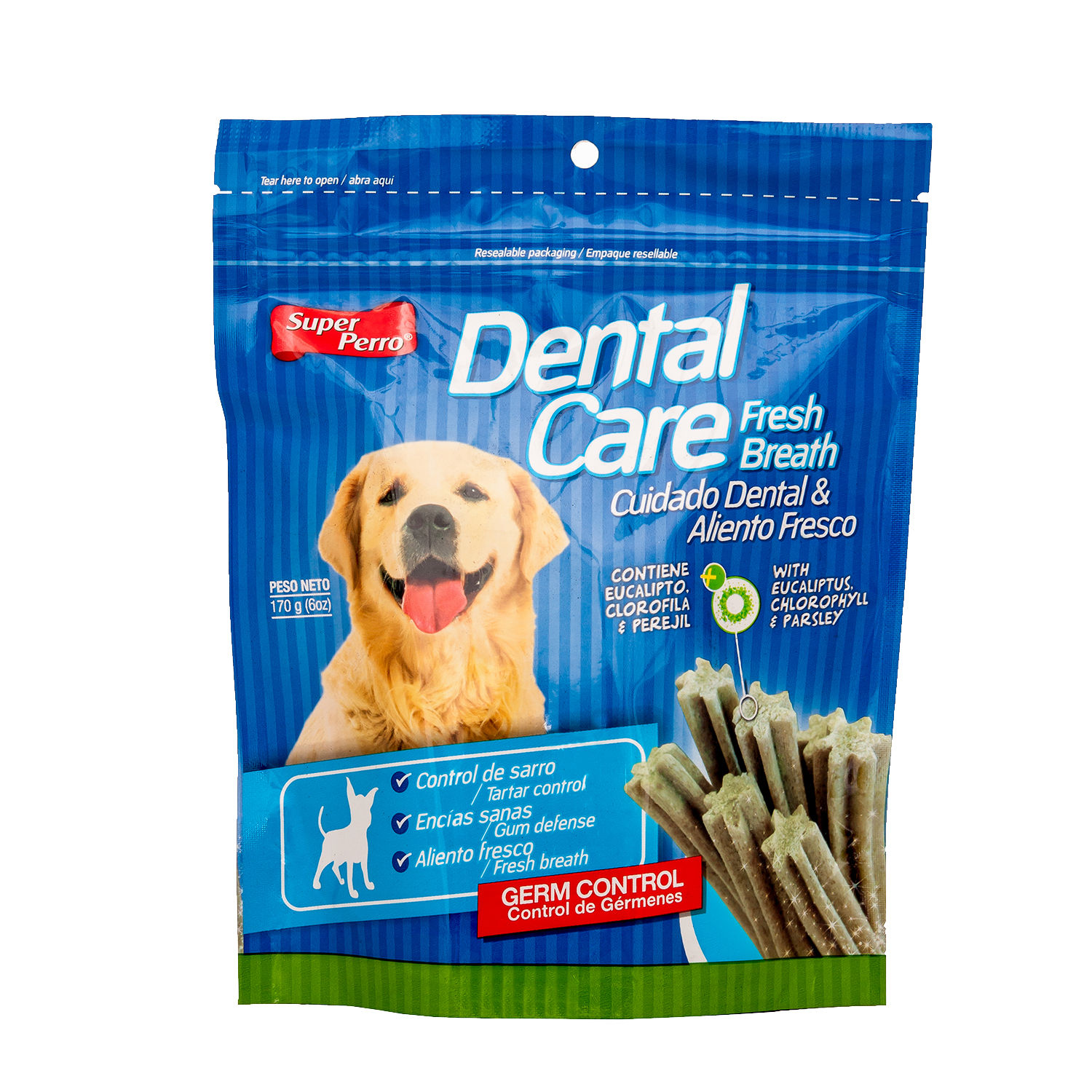 Bocadillo Dental Super Perro Bolsa 170 G