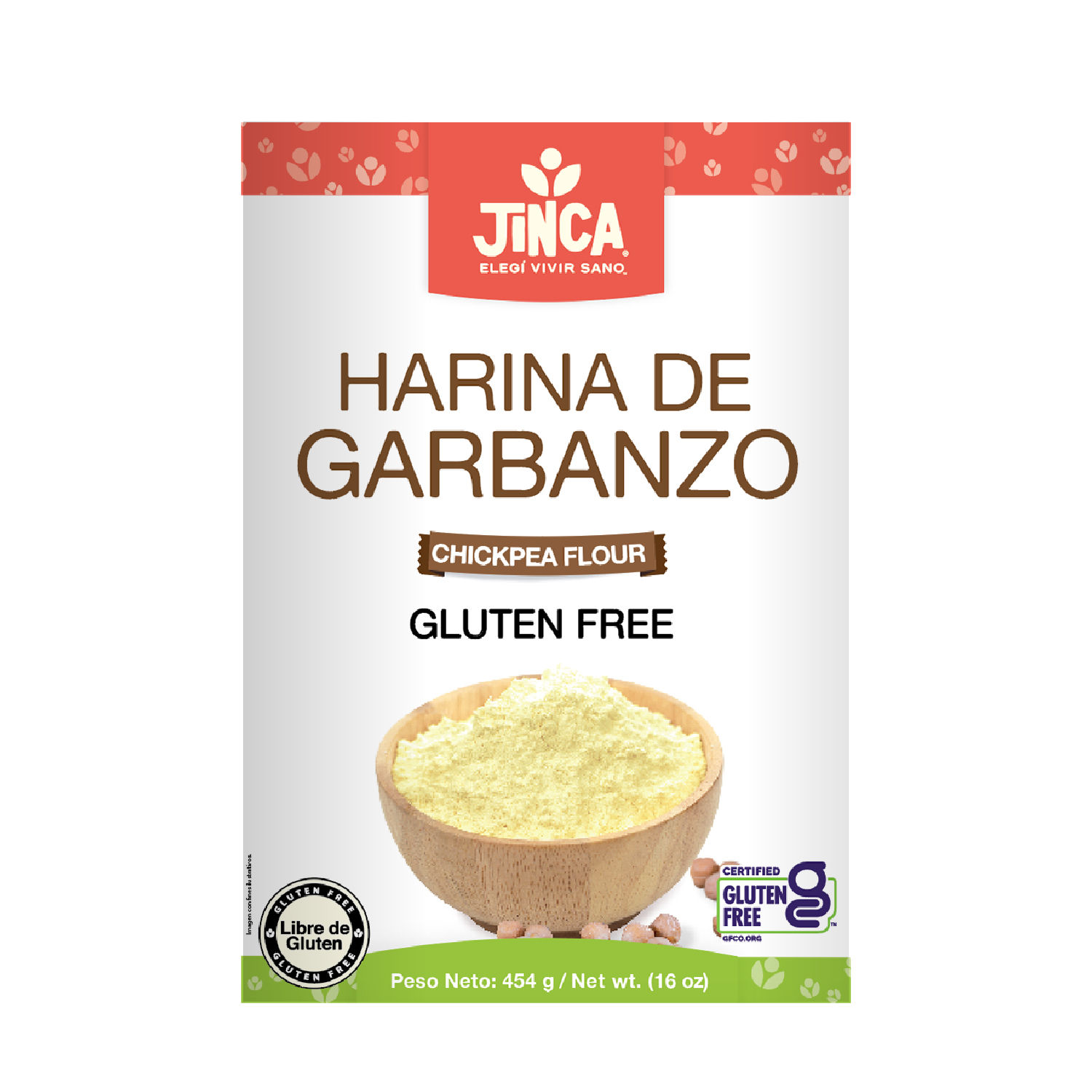 Harina de garbanzo 454g - Jinca Foods