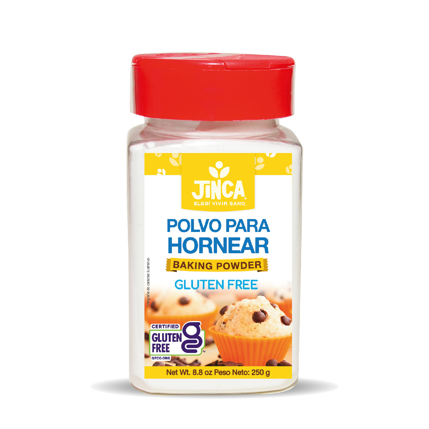 Polvo De Hornear Sin Gluten Jinca Foods Envase 250 G