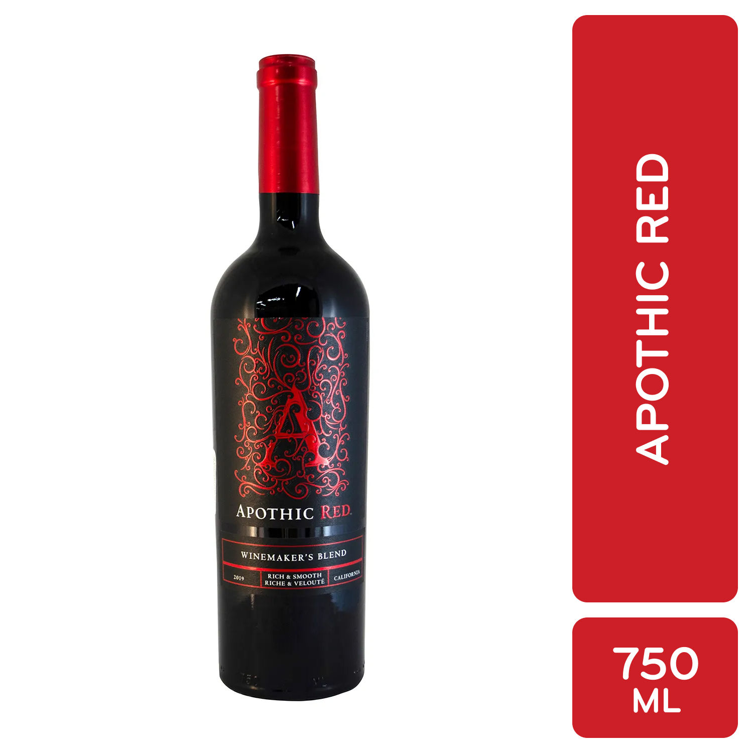 Vino Tinto Usa Blend Apothic Botella 750 Ml