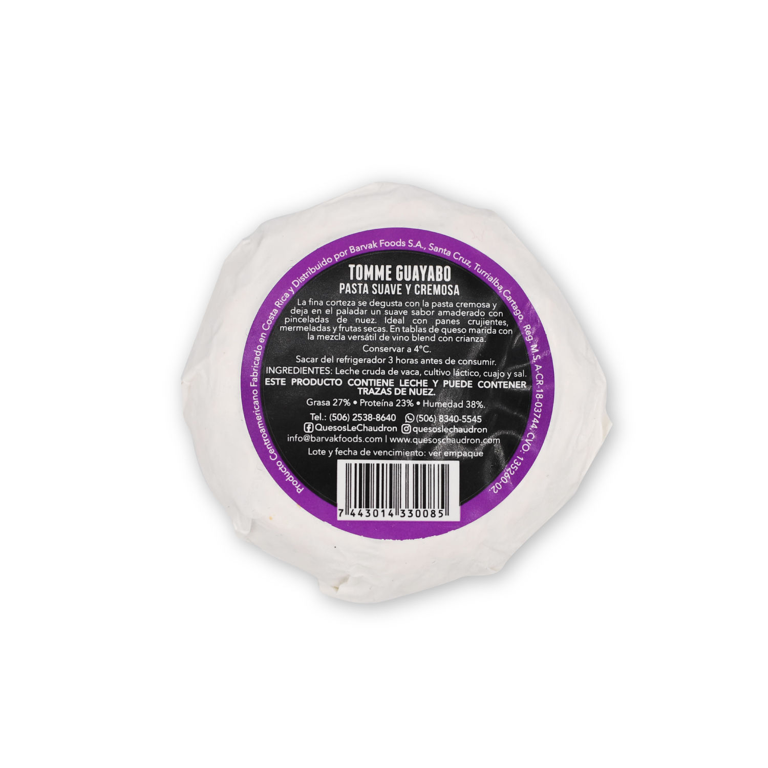 Queso Especial Artesanal Tomme Le Chaudron Paquete 140 G