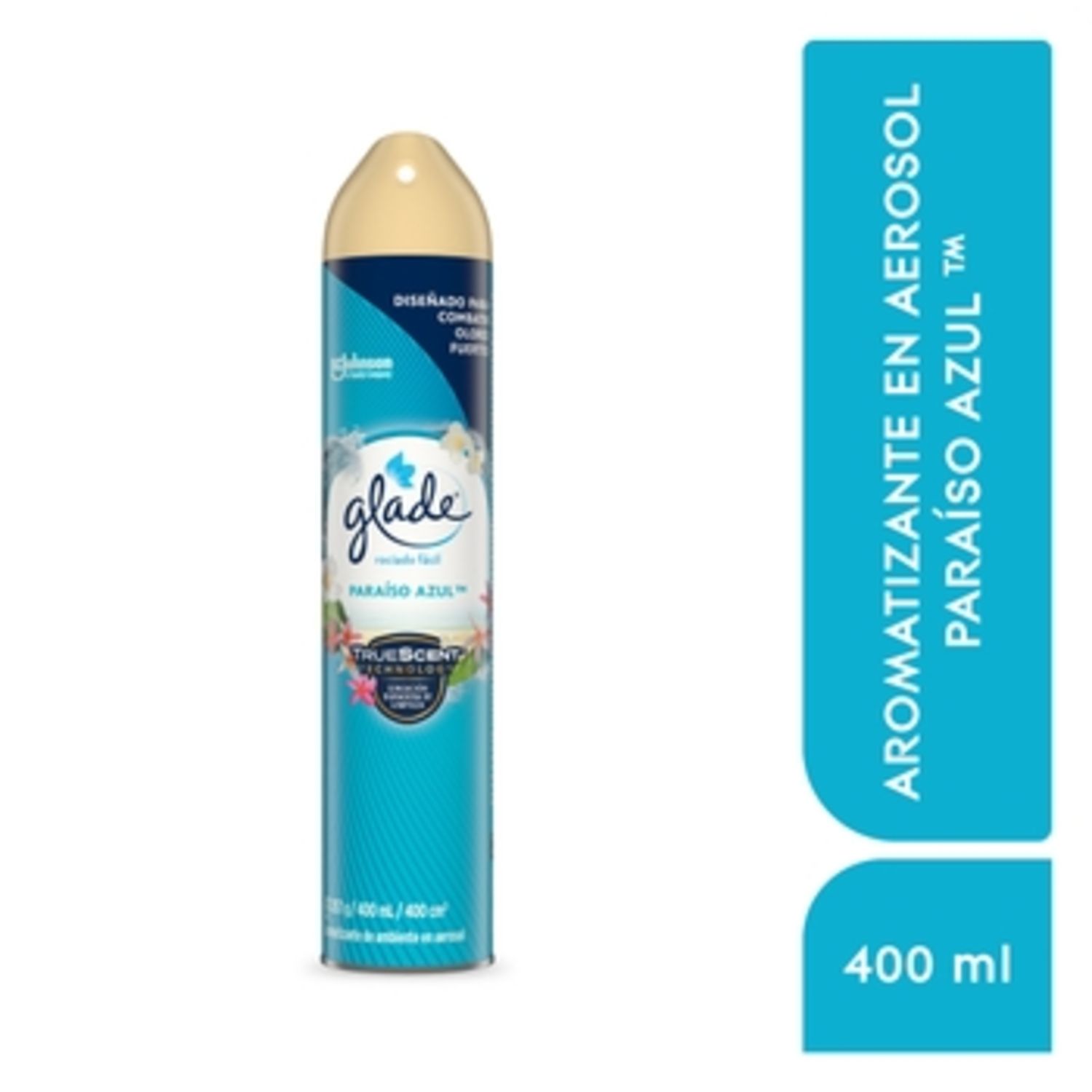 Desodorante Ambiental Aerosol Paraiso Azul Glade Lata 400 Ml