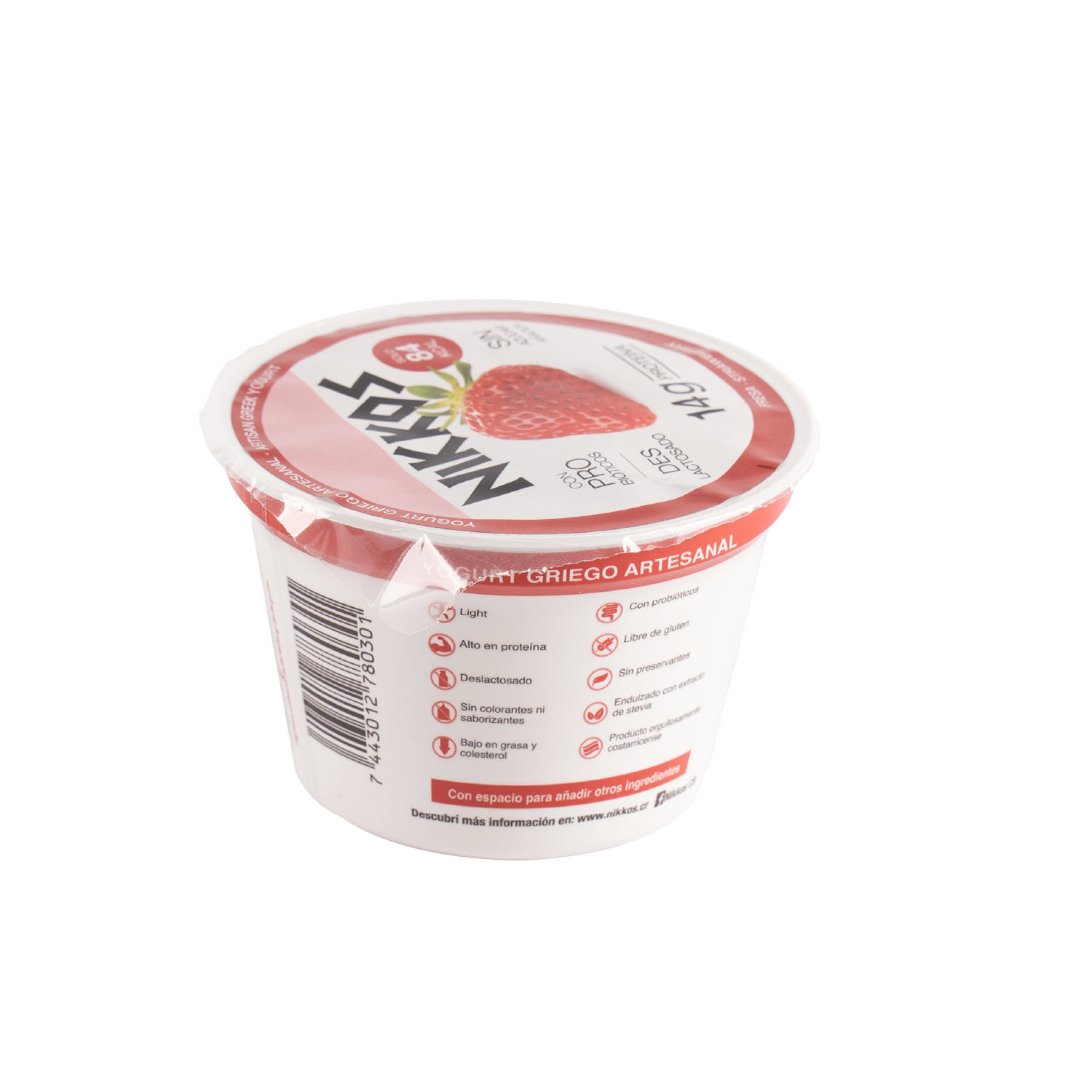 Yogurt Griego Fresa Nikkos Envase 150 G Auto Mercado