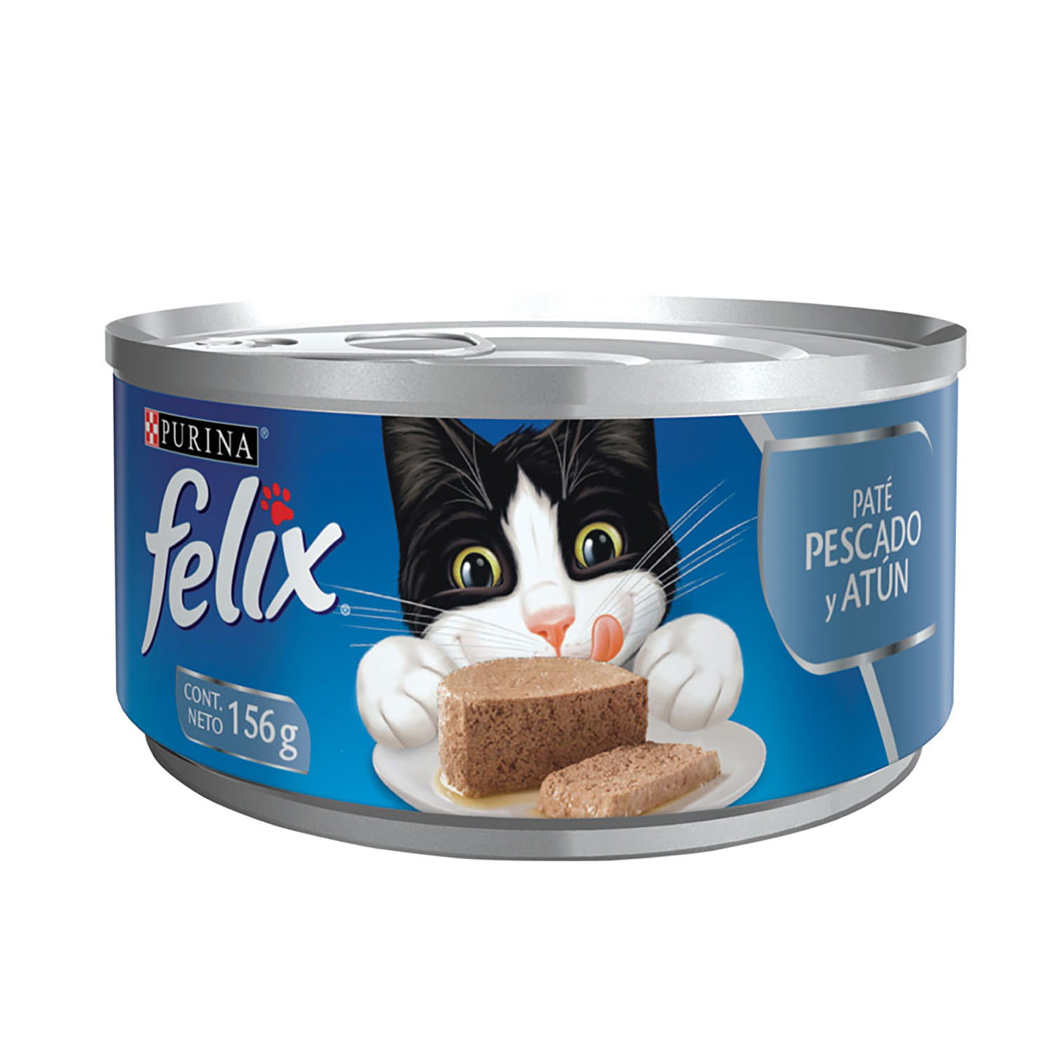 Alimento Gato Humedo Pescado Atun Felix Lata 156 G