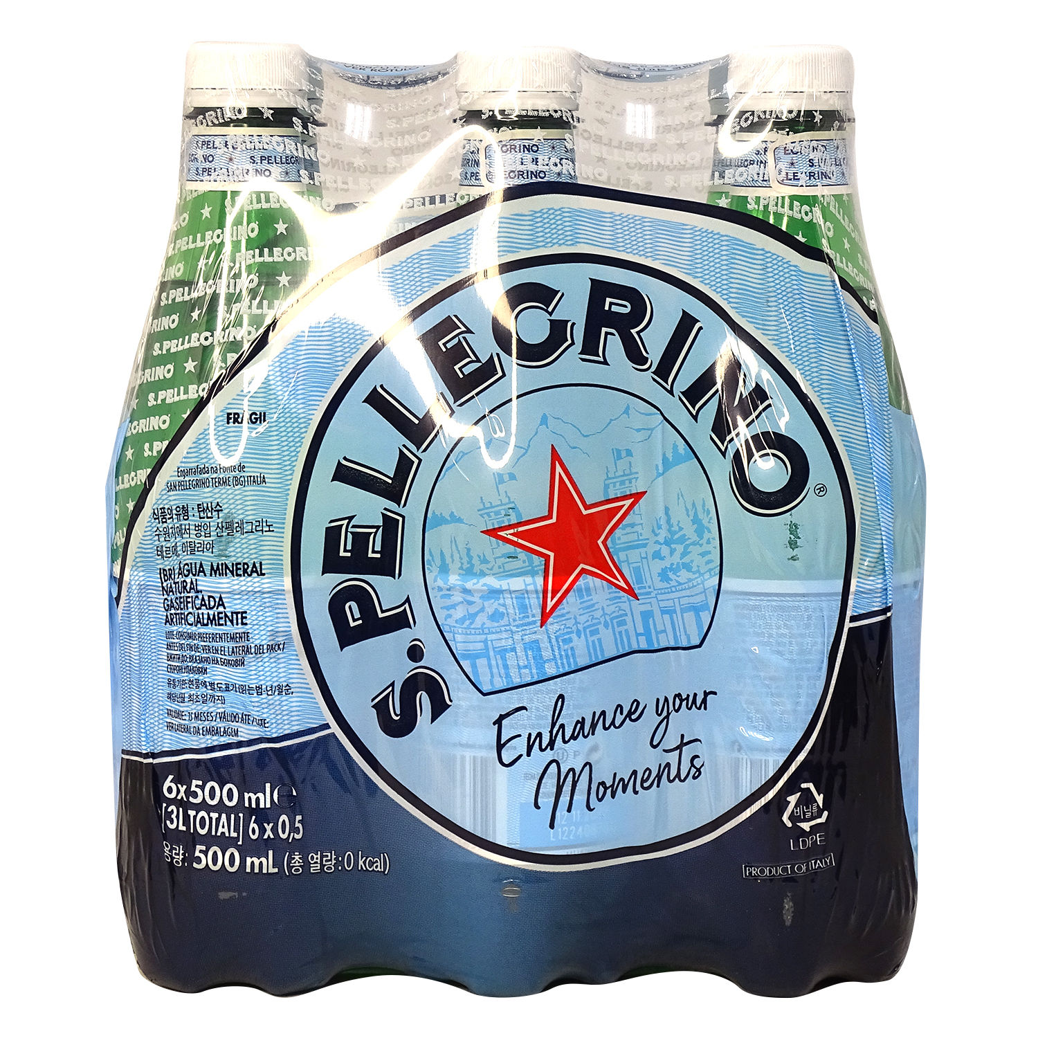 Agua Gasificada Natural Mineral San Pellegrino Paquete 3000 Ml