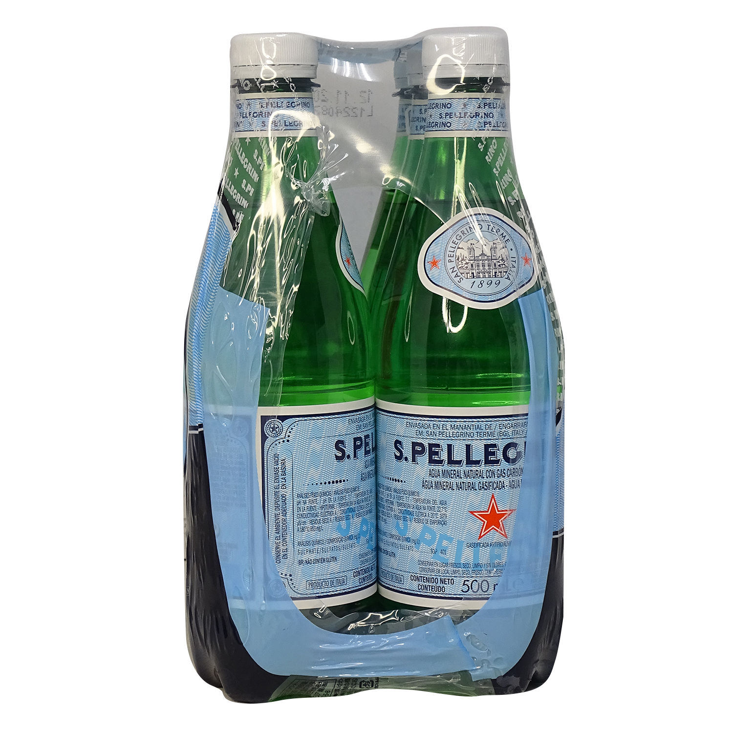 Agua Gasificada Natural Mineral San Pellegrino Paquete 3000 Ml