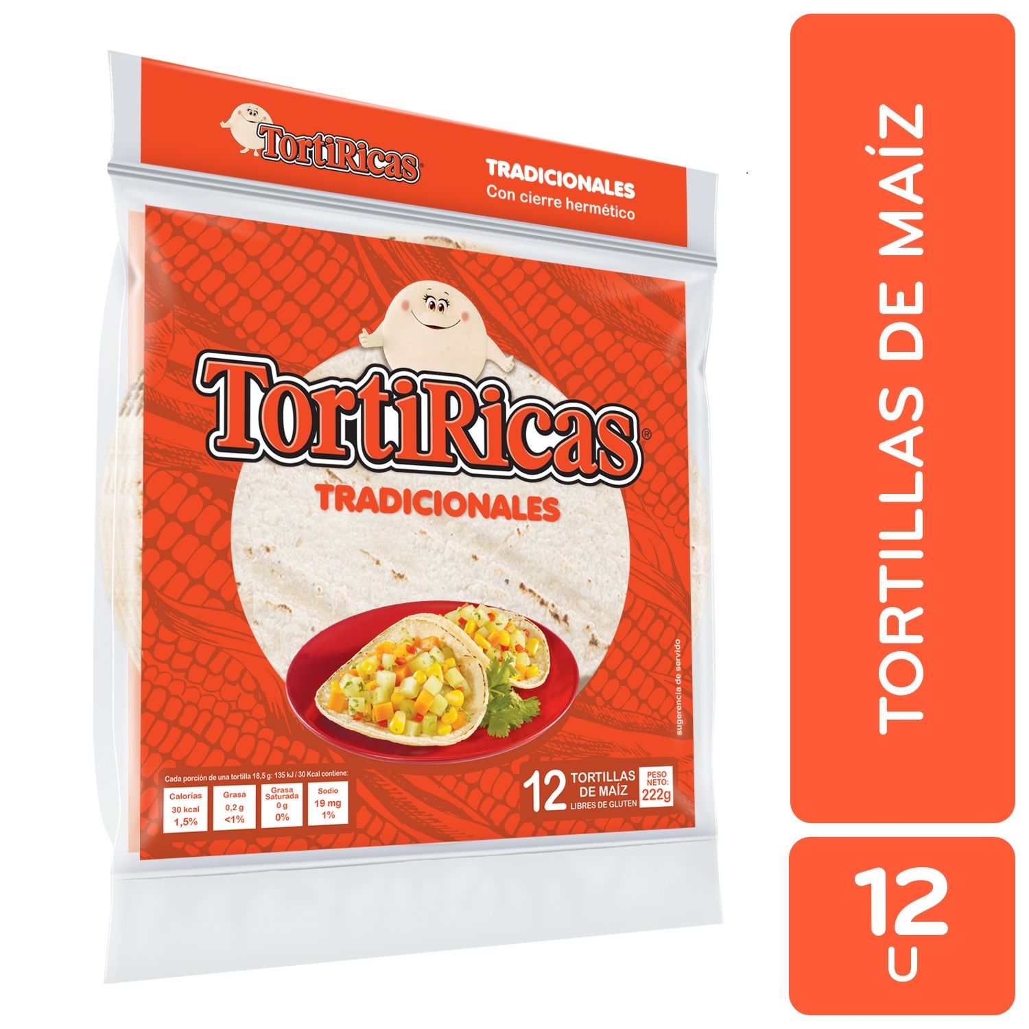 Tortillas Maiz Torti Rica Paquete 222 G