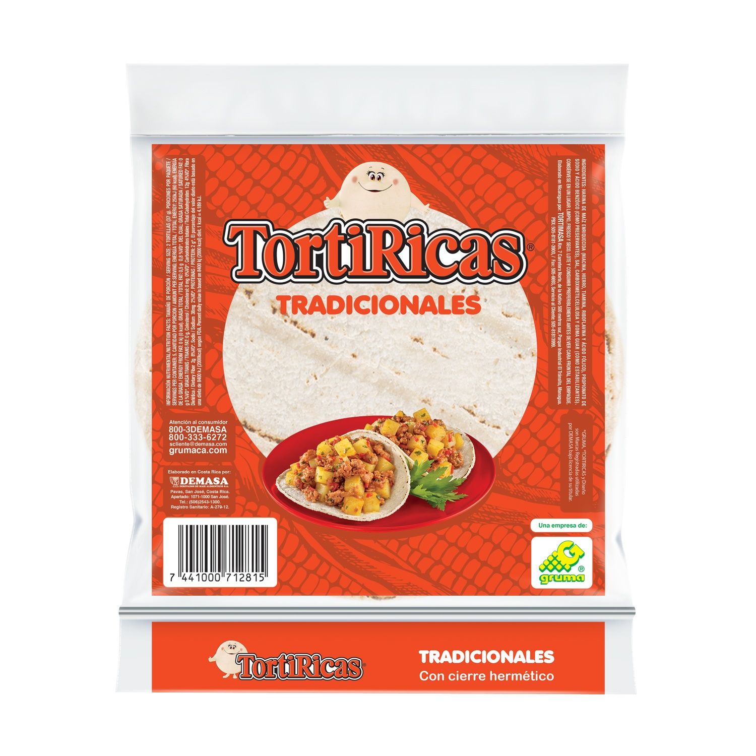 Tortillas Maiz Torti Rica Paquete 222 G