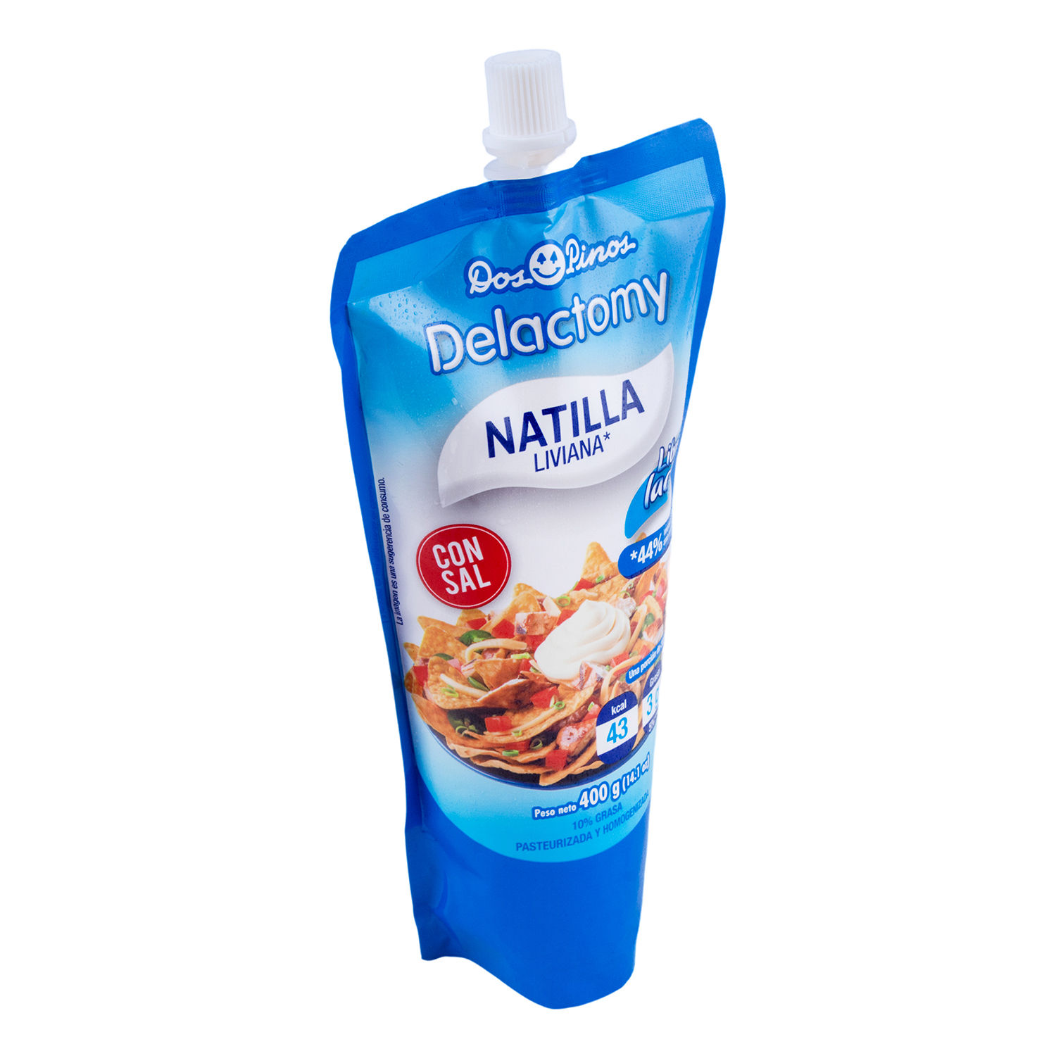 Natilla Con Sal Deslactosado Dos Pinos Paquete 400 G