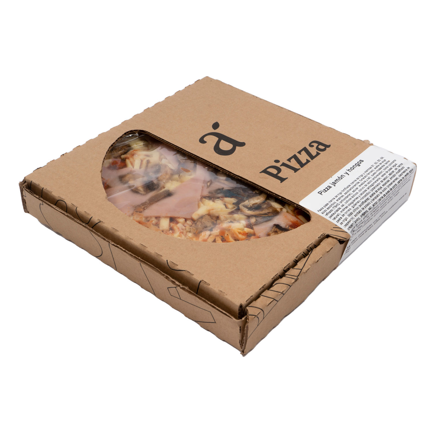 Pizza Jamon Y Hongos Auto Mercado Unidad 280 G