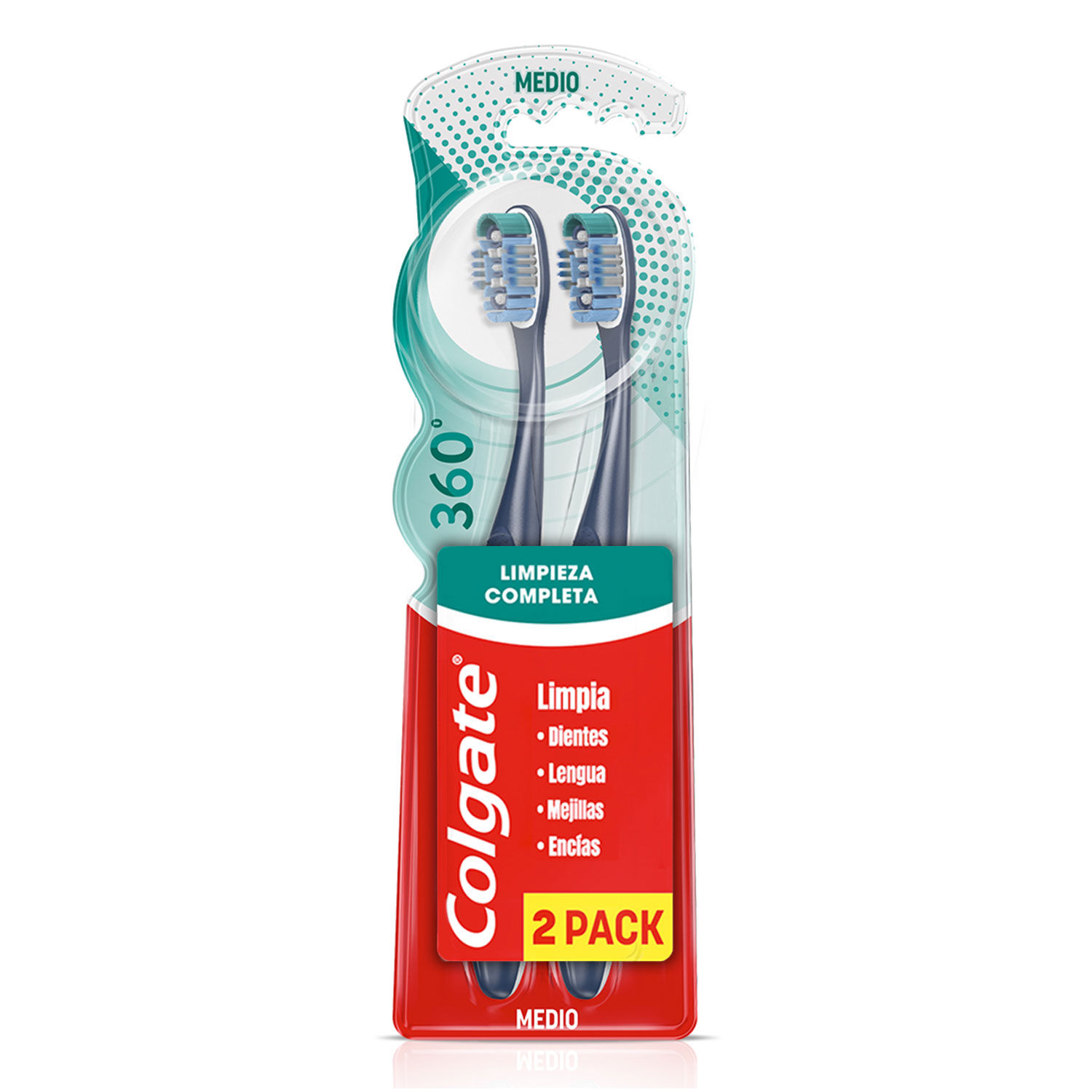 Cepillo Dental Clasico 360 Colgate Blister 2 Unid