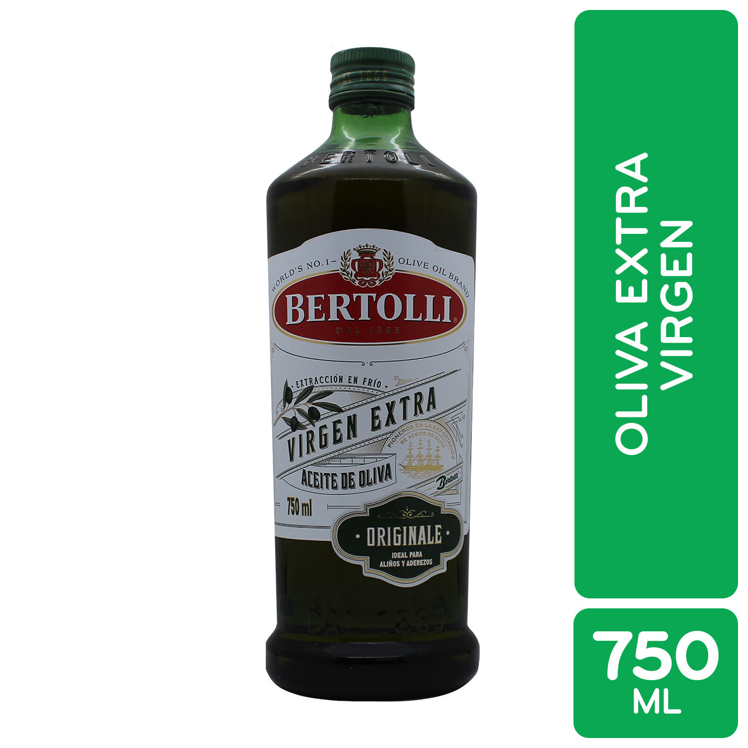 Aceite Oliva Extra Virgen Bertolli Botella 750 Ml