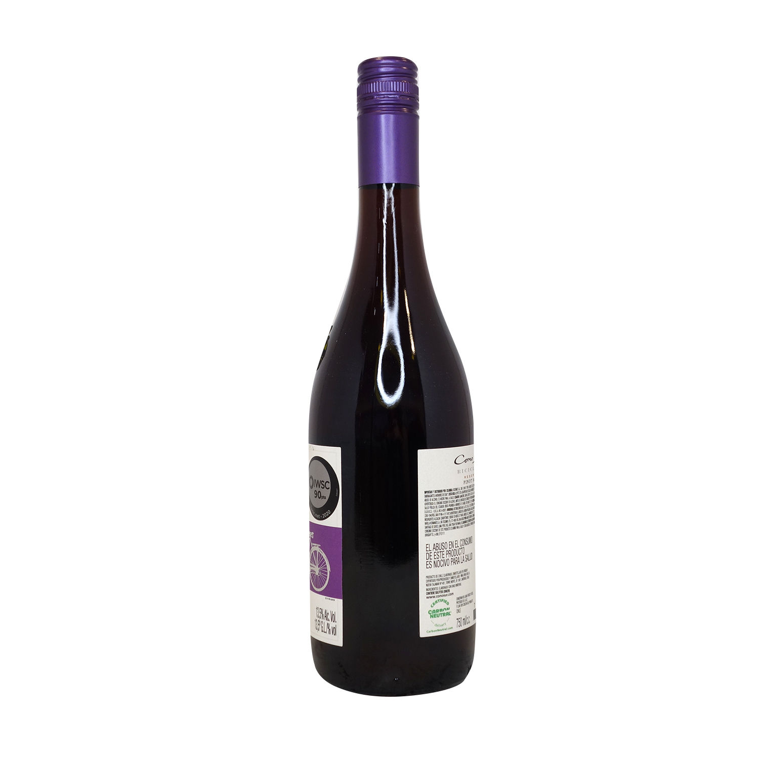 Vino Tinto Chile Pinot Noir Bicicleta Botella 750 Ml