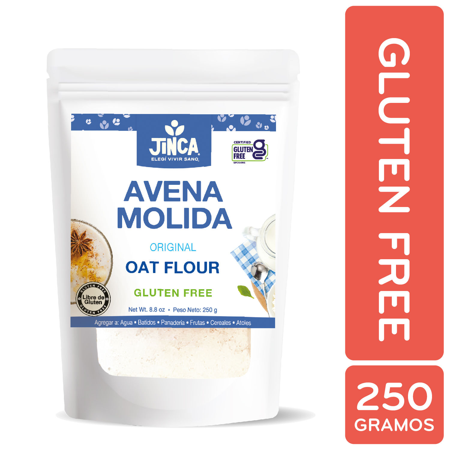 Avena Molida Sin Gluten Jinca Foods Paquete 250 G