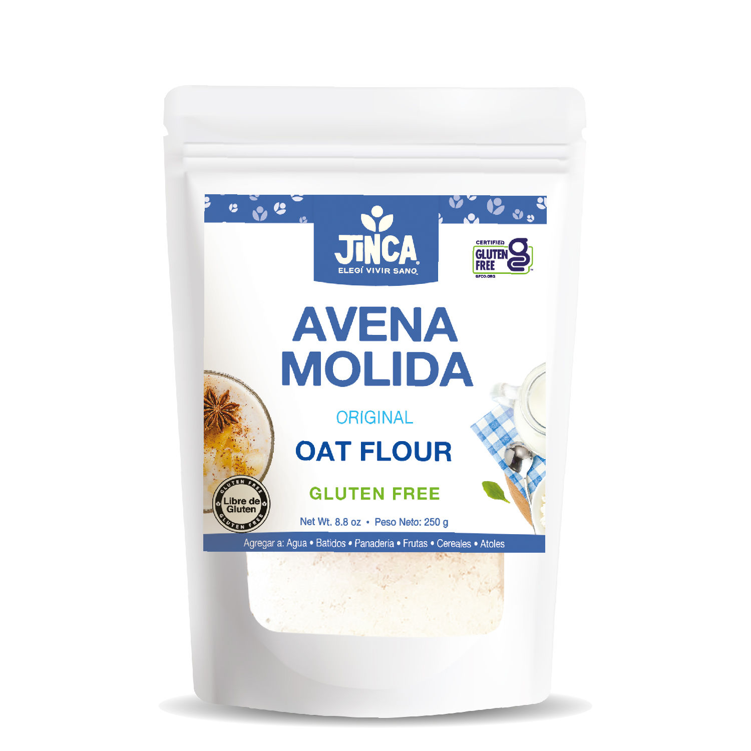 Avena Molida Sin Gluten Jinca Foods Paquete 250 G