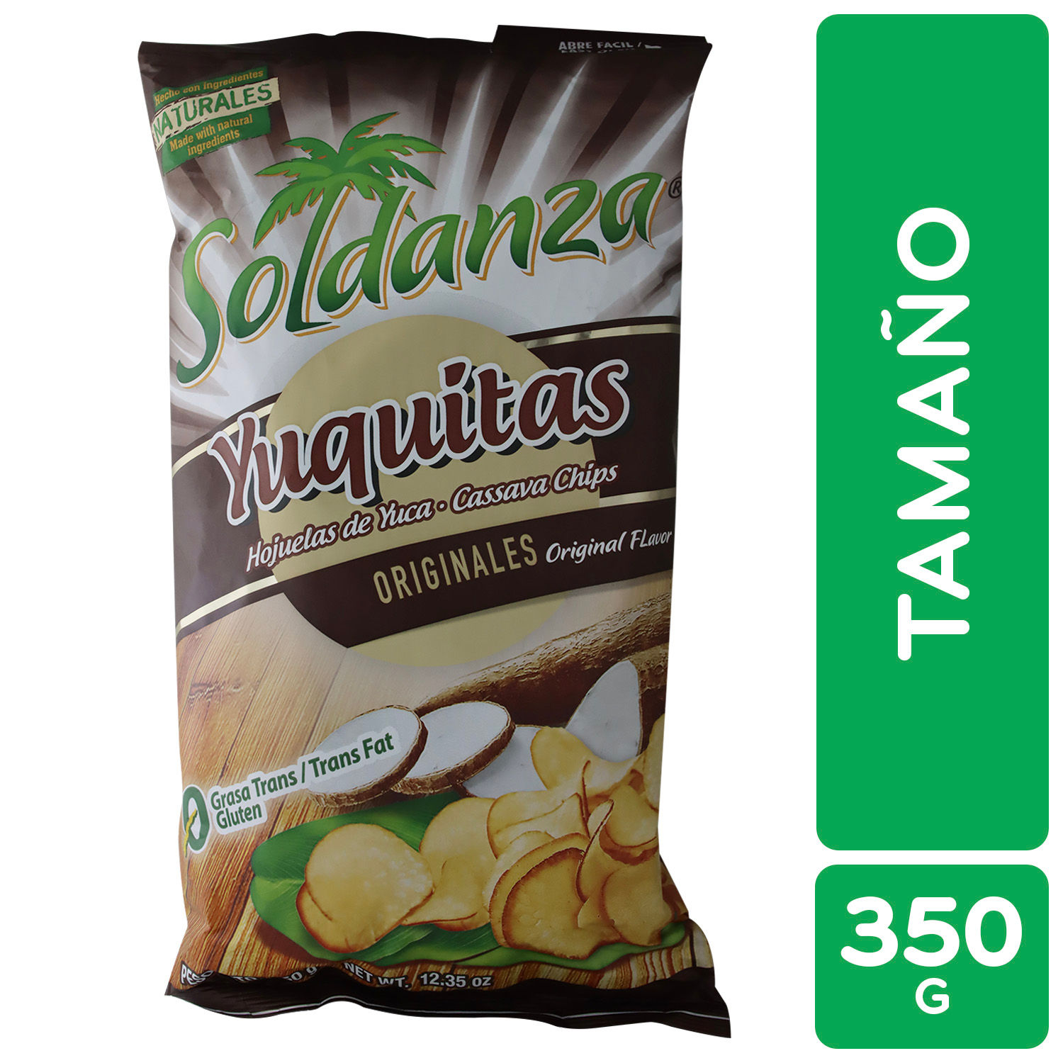 Yuca Tostada Soldanza Paquete 350 G