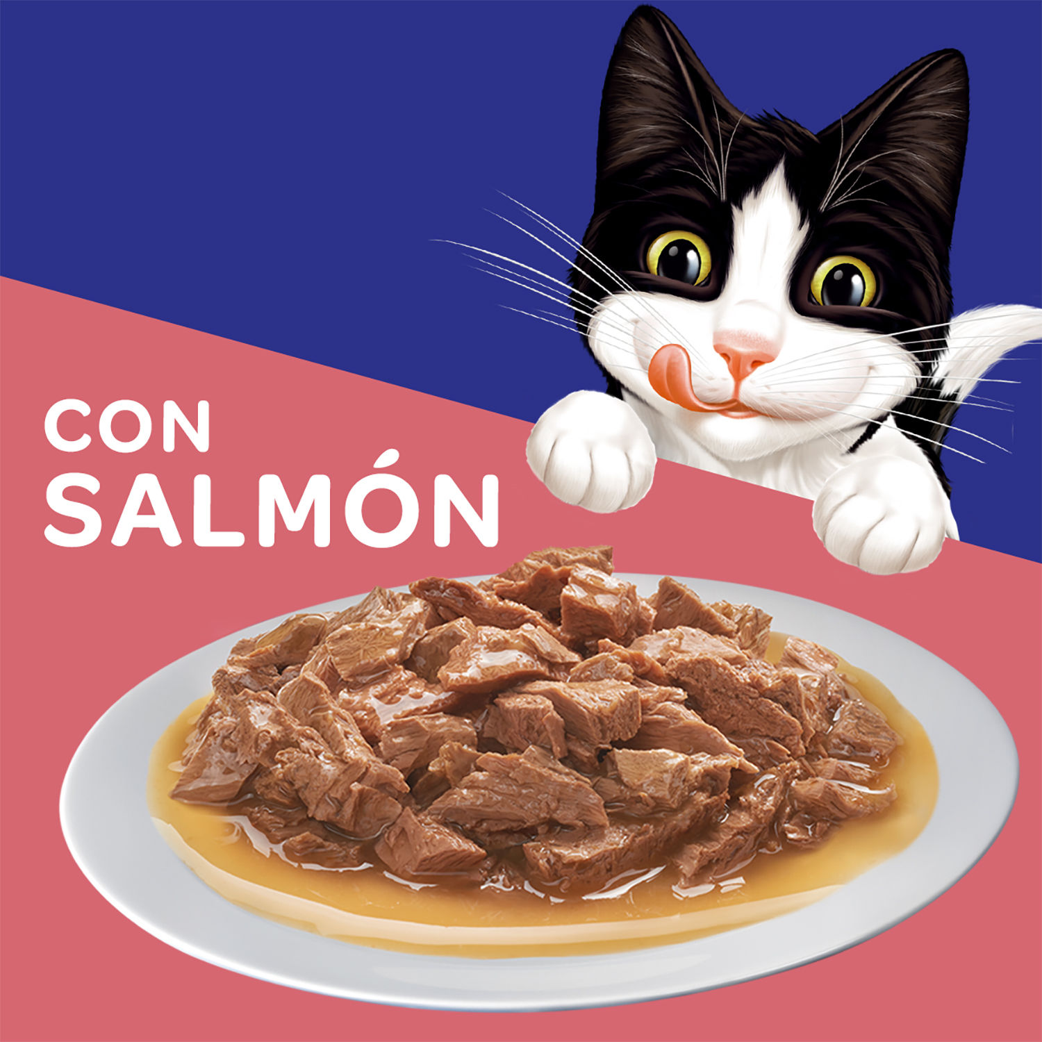 Alimento Gato Adulto Humedo Salmon Felix Bolsa 85 G