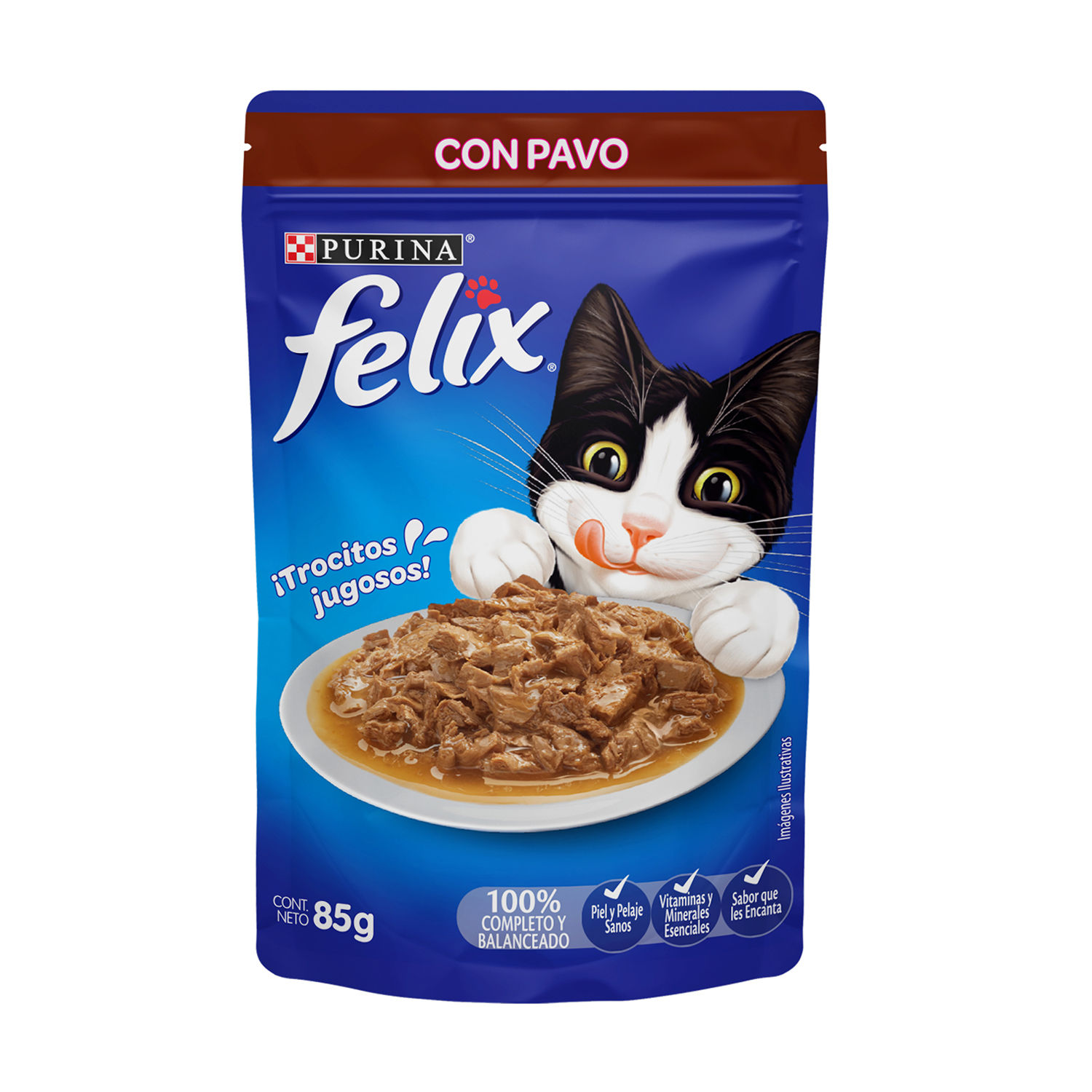 Alimento Gato Adulto Humedo Menudo Felix Bolsa 85 G