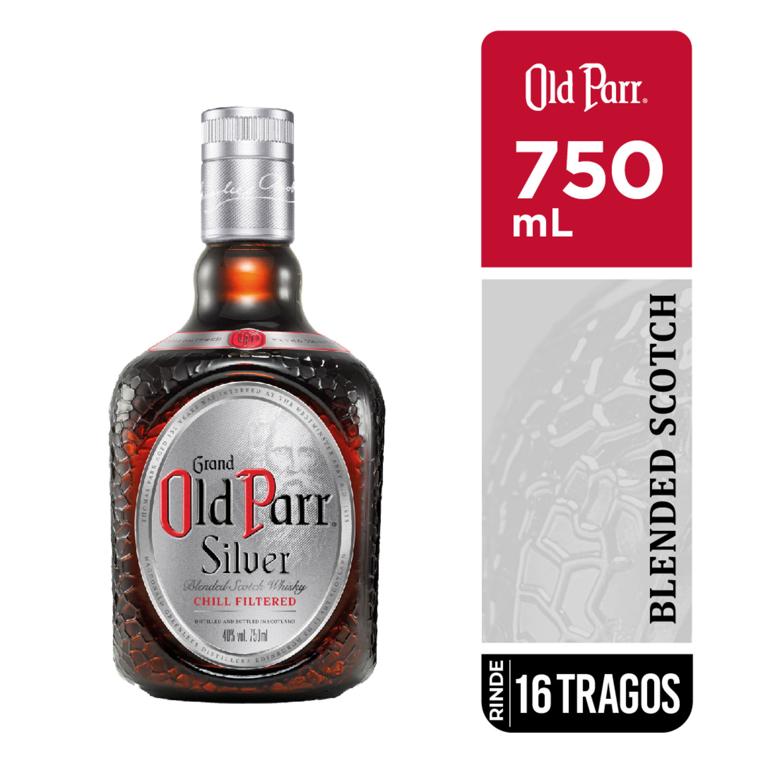 Whisky Escoces Silver Old Parr Botella 750 Ml