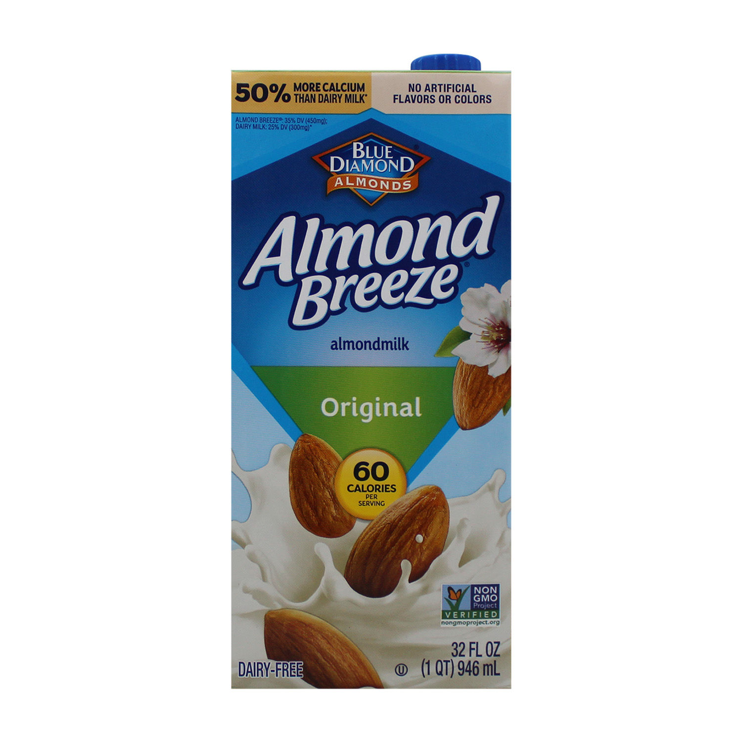 Bebida Semilla Almendra Liquido Original Blue Diamond Tetra Brick 946 Ml