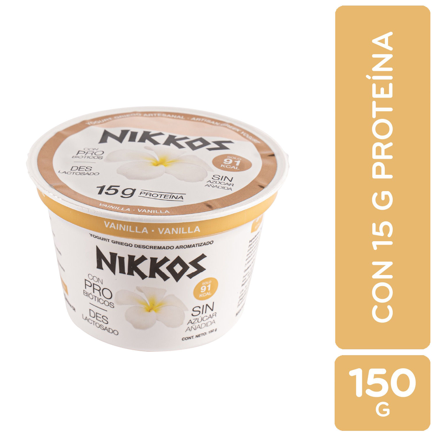 Yogurt Griego Vainilla Nikkos Envase 150 G