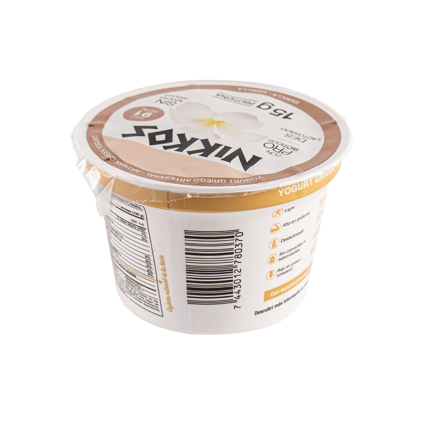 Yogurt Griego Vainilla Nikkos Envase 150 G