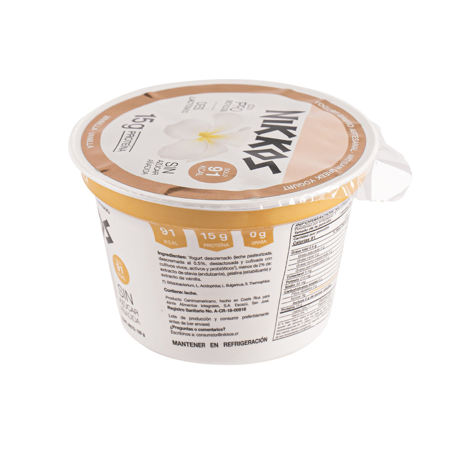 Yogurt Griego Vainilla Nikkos Envase 150 G