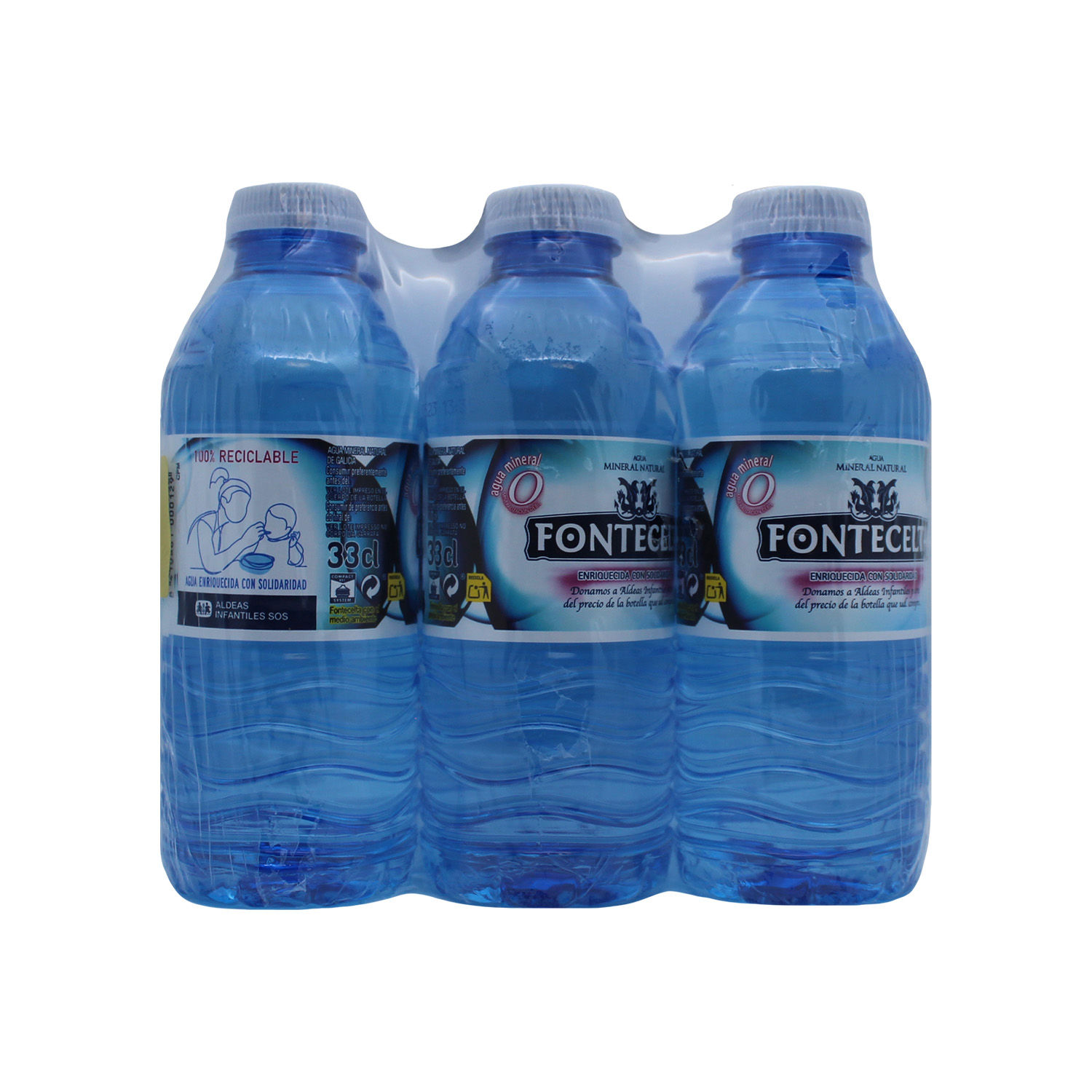 Agua Natural Pack Fontecelta Paquete 1980 Ml