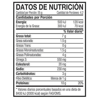 Atun Lomo Trozos Aceite Soya Tesoro Del Mar Lata 230 G