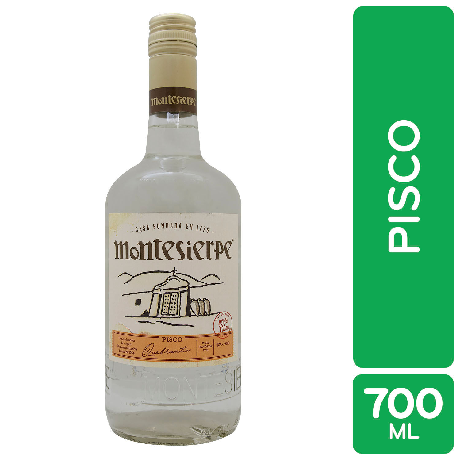 Licor Pisco Torontel Montesierpe Botella 700 Ml