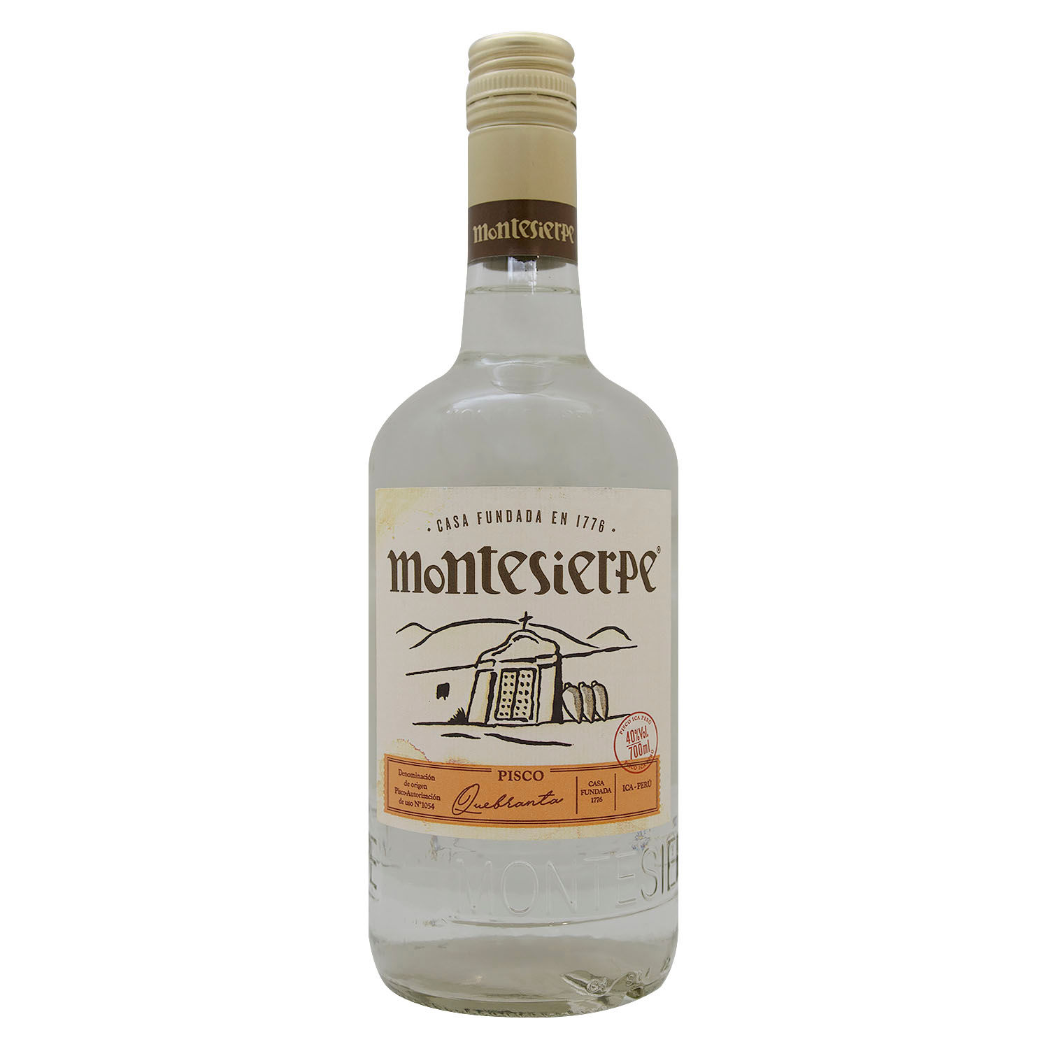 Licor Pisco Torontel Montesierpe Botella 700 Ml