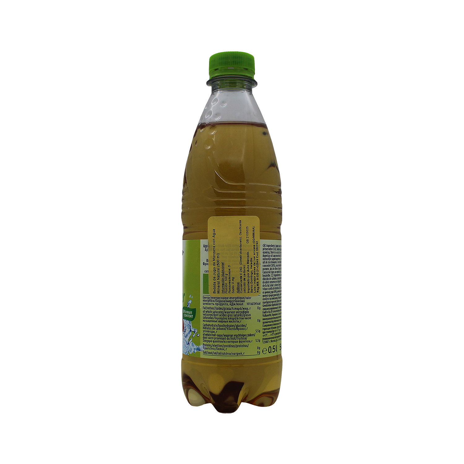 Agua Gasificada Saborizada Manzana Gerolsteiner Envase 500 Ml