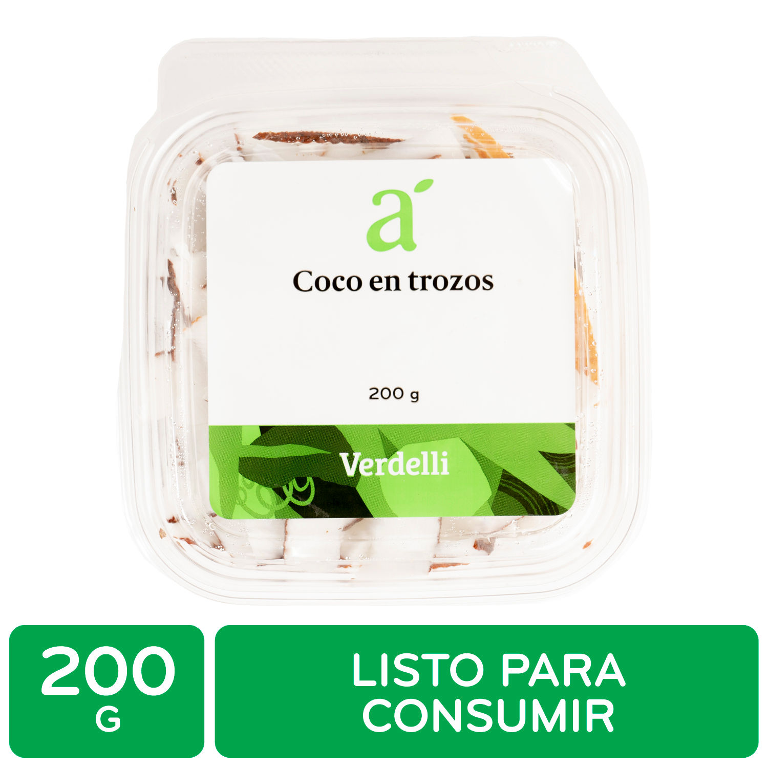 Coco Trozo Auto Mercado Bandeja 200 G