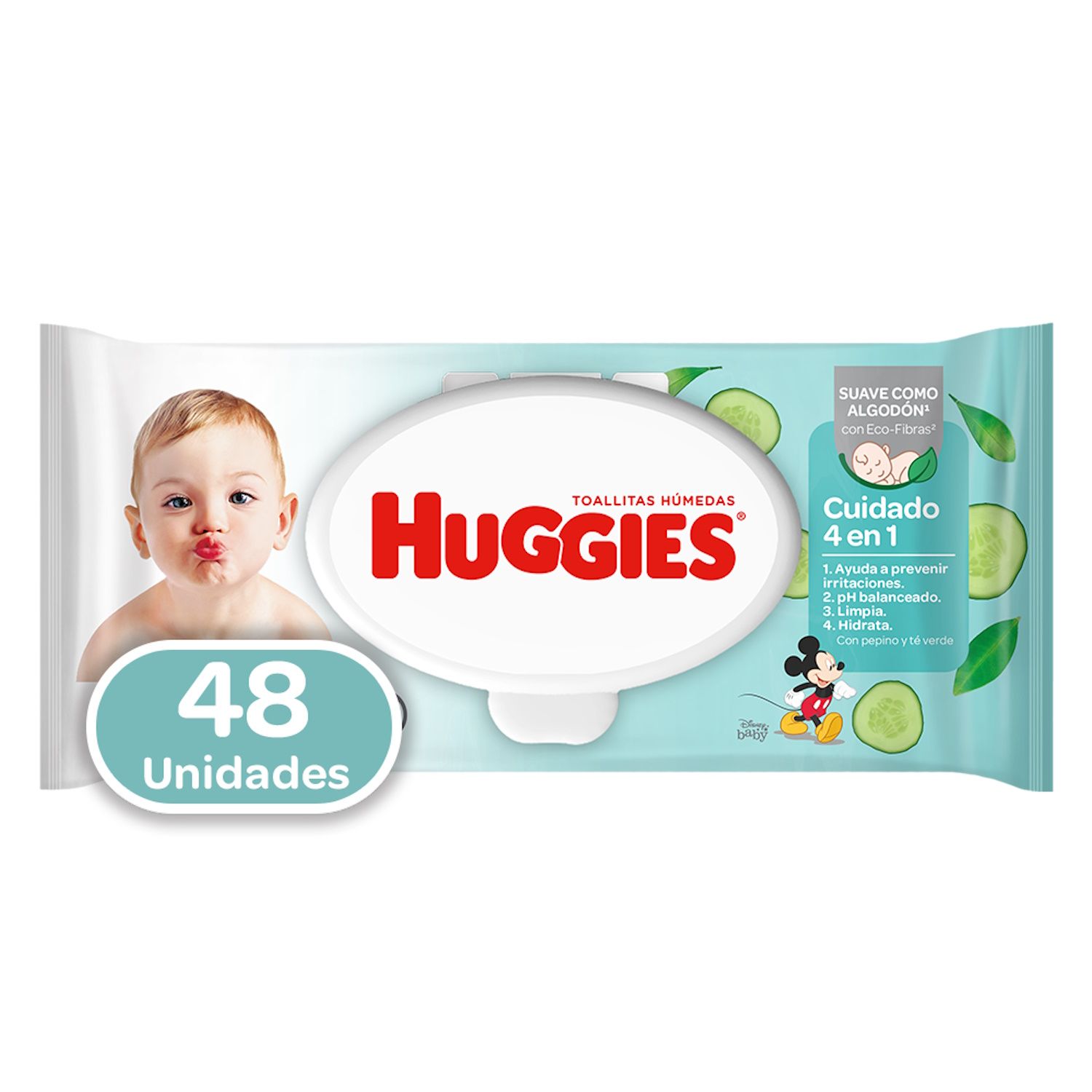 Toalla Humeda Sensitiva Huggies Paquete 48 Unid