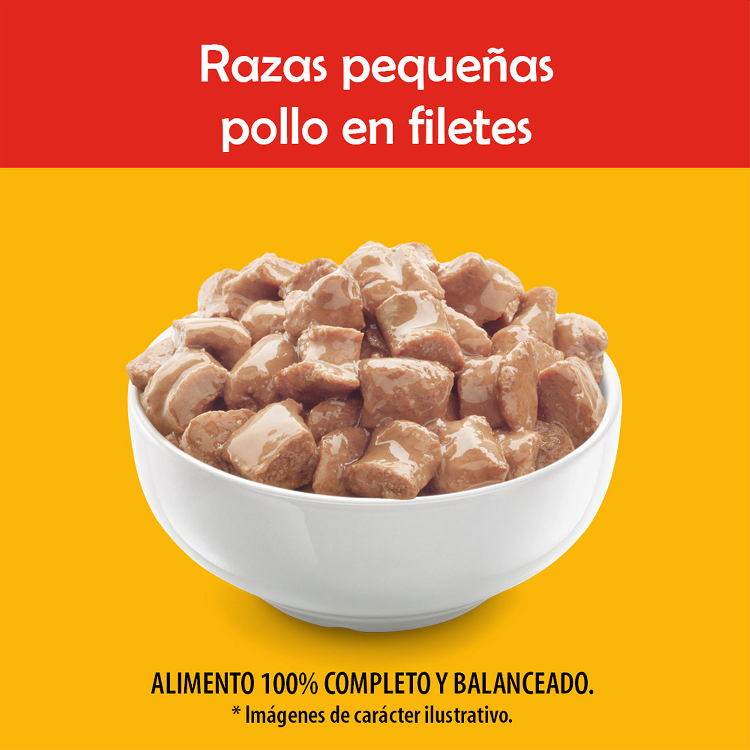 Alimento Perro Humedo Adulto Pollo Raza Pequeña Pedigree Bolsa 100 G