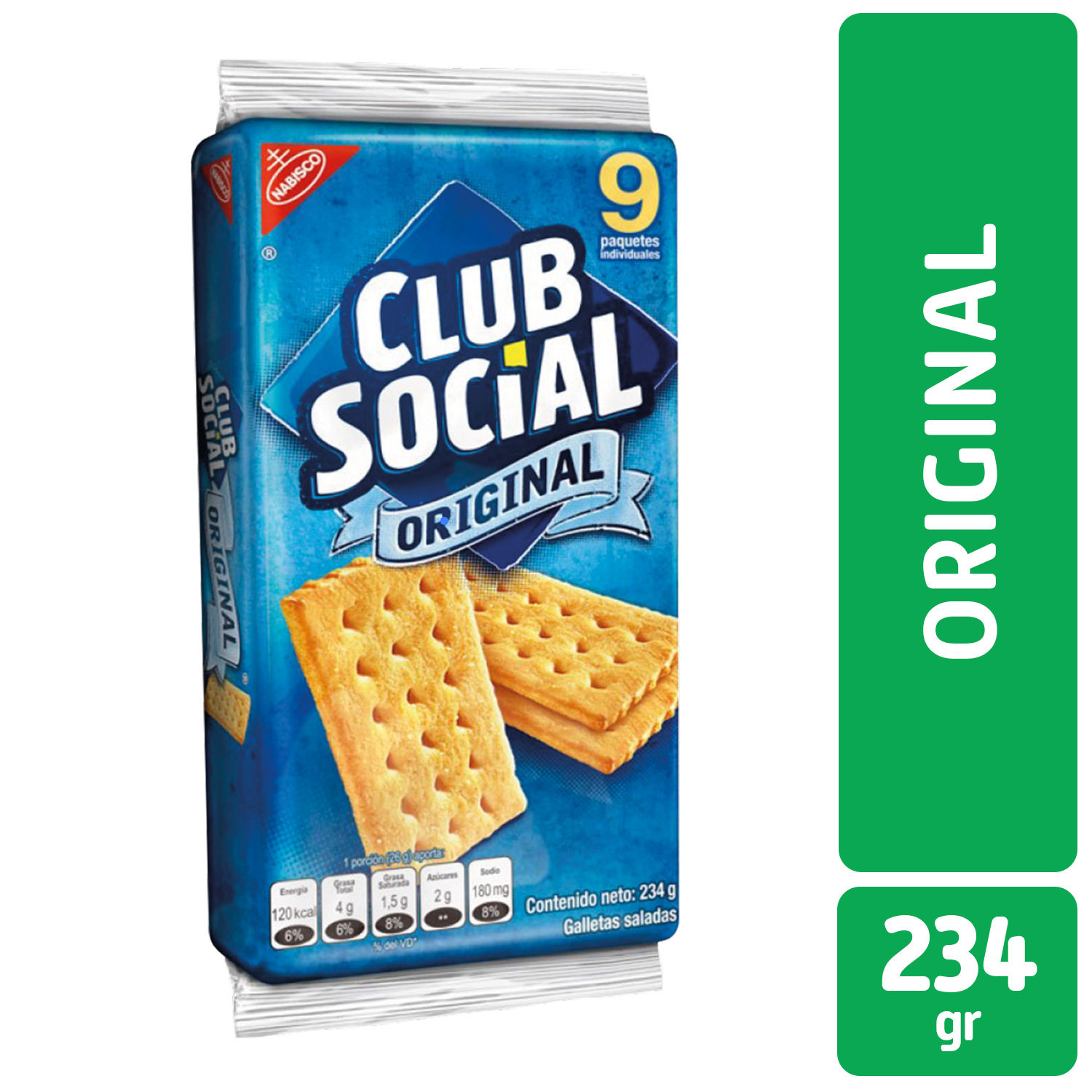 Galleta Salada Club Social Nabisco Caja 234 G