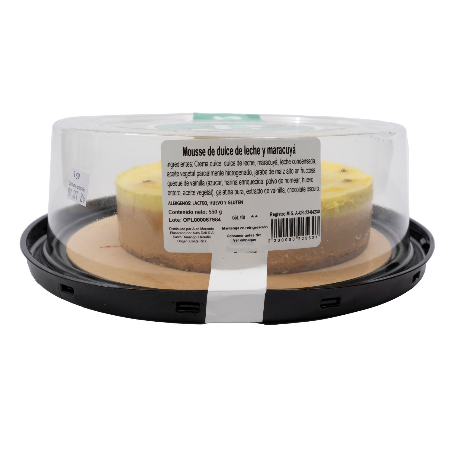 Mousse Dulce De Leche Maracuyá Flor De Oro Envase 550  G