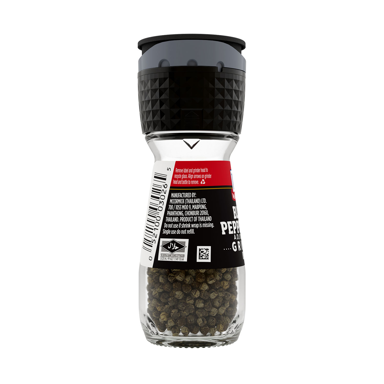 McCormick® Black Peppercorn Grinder (molinillo de pimienta negra)