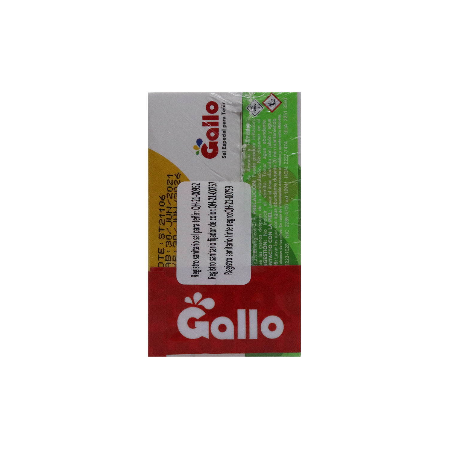 Tinte gallo para ropa color negro 15 gr