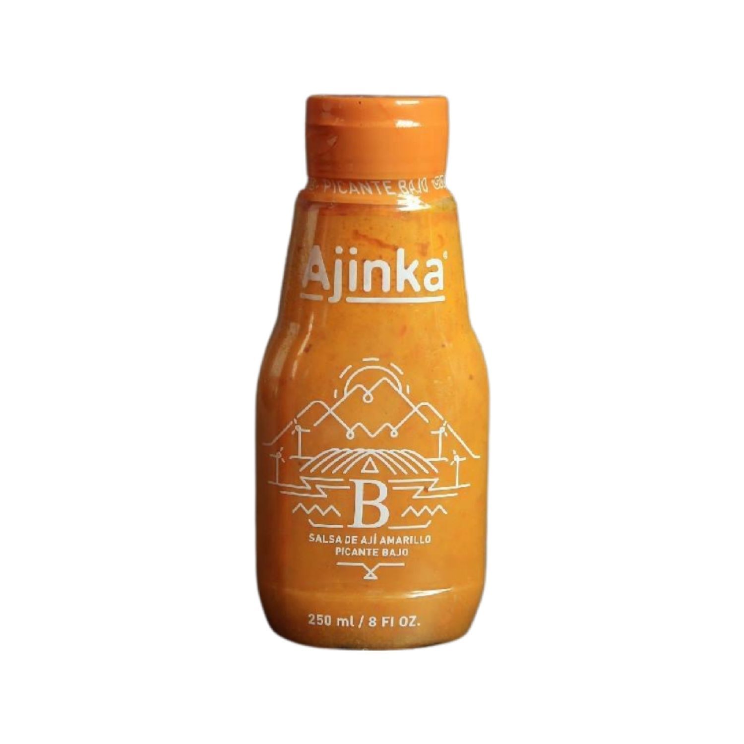 Salsa Picante Bajo Ajinka Envase 250 Ml