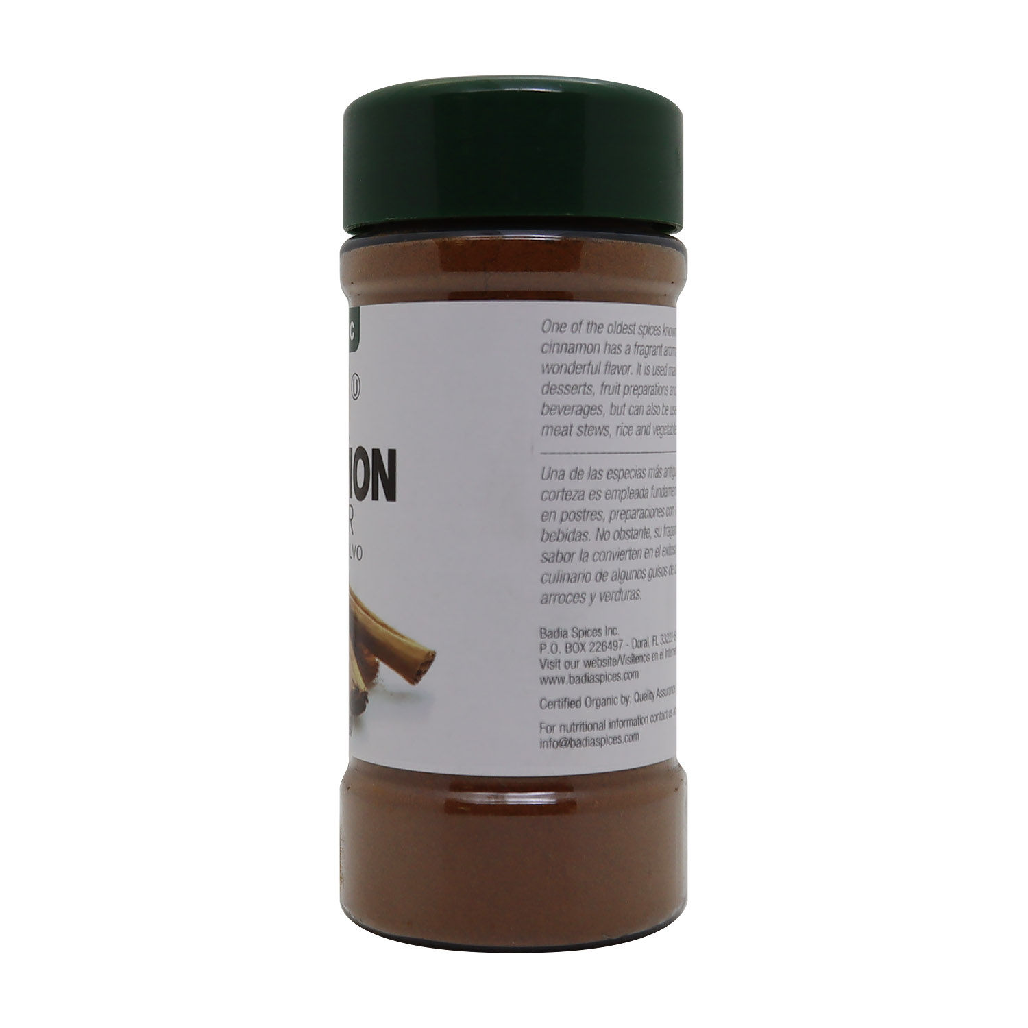 Canela Polvo Organico Badia Envase 56.7 G