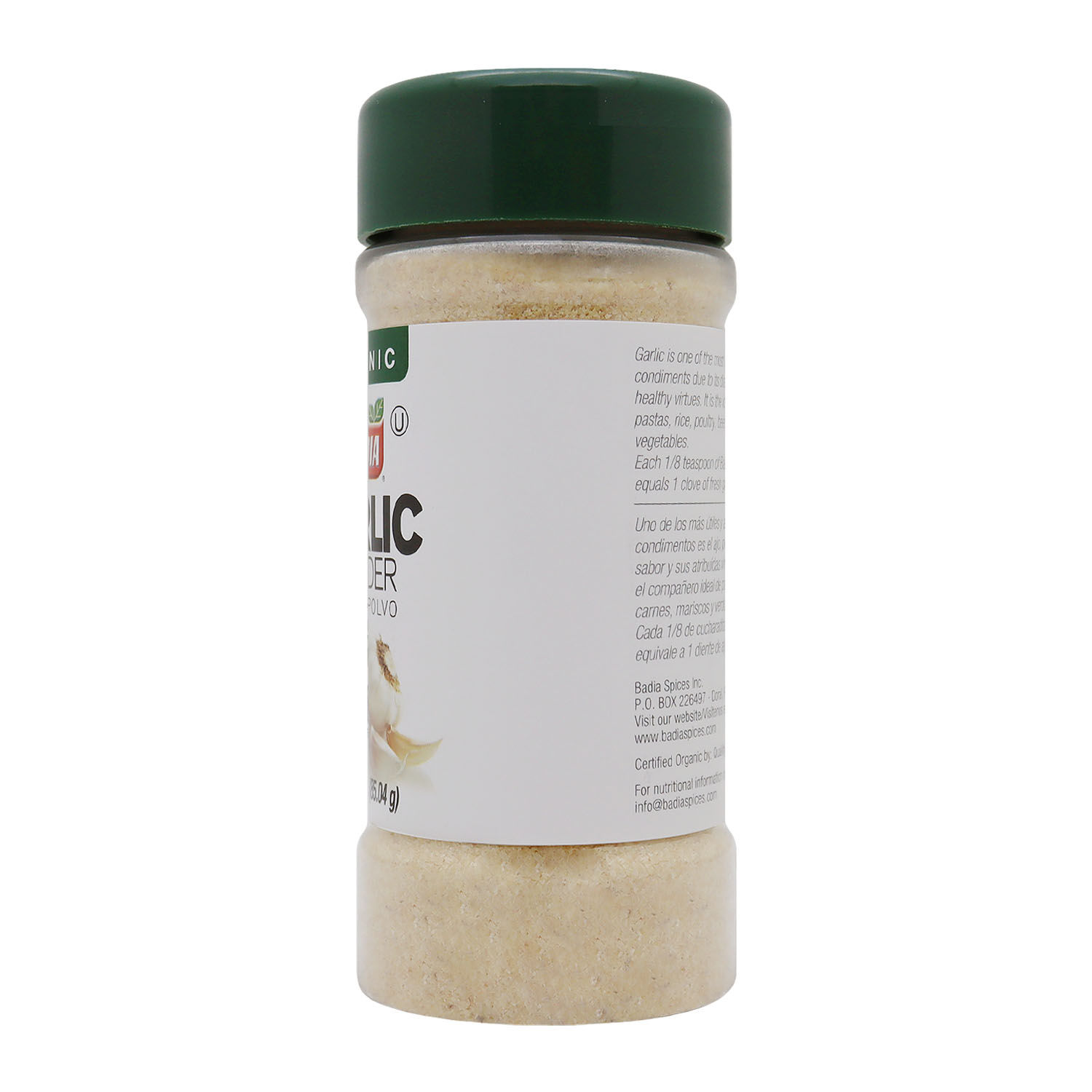 Ajo Polvo Organico Badia Envase 85,04 G