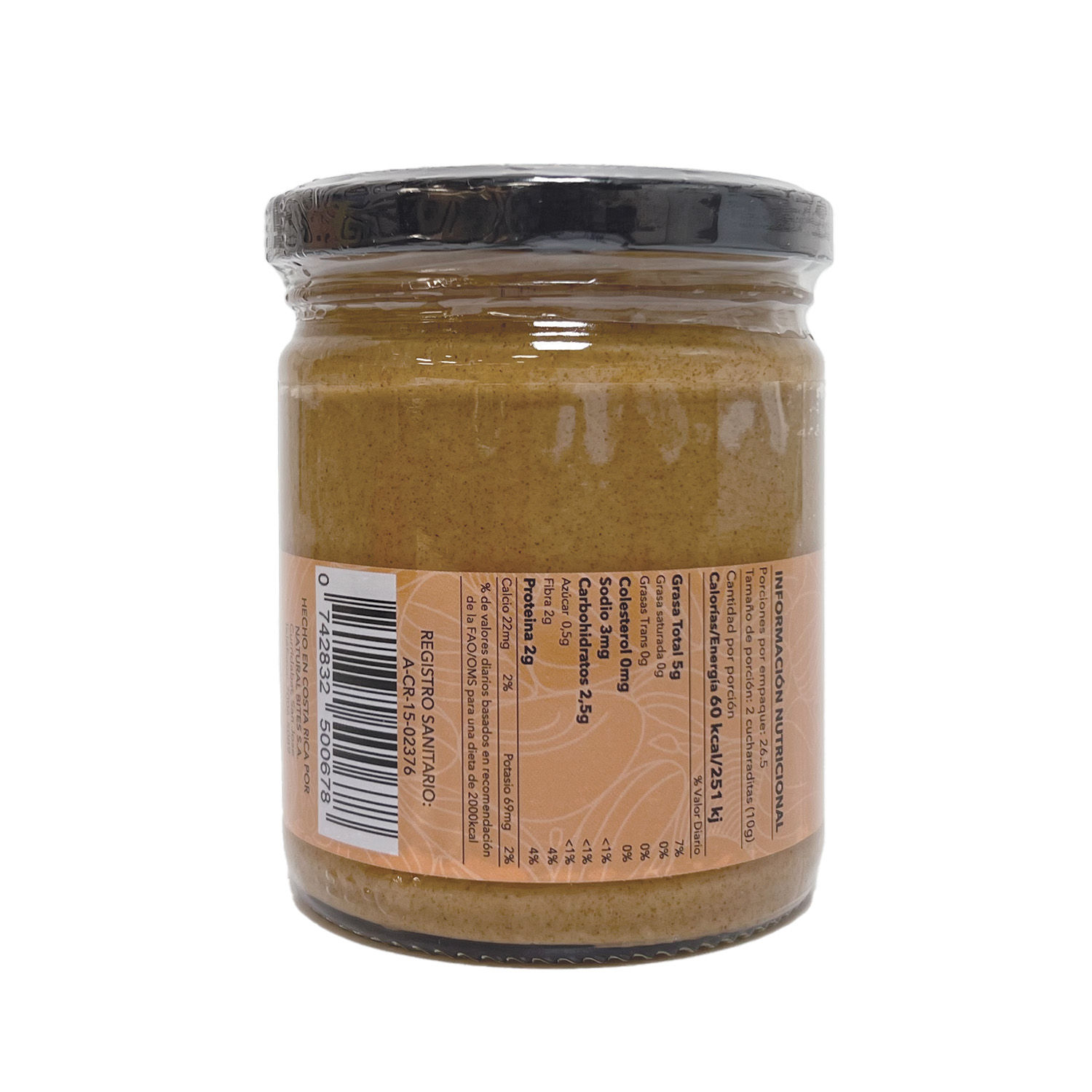 Mantequilla Almedra Natural Bite Frasco 265 G