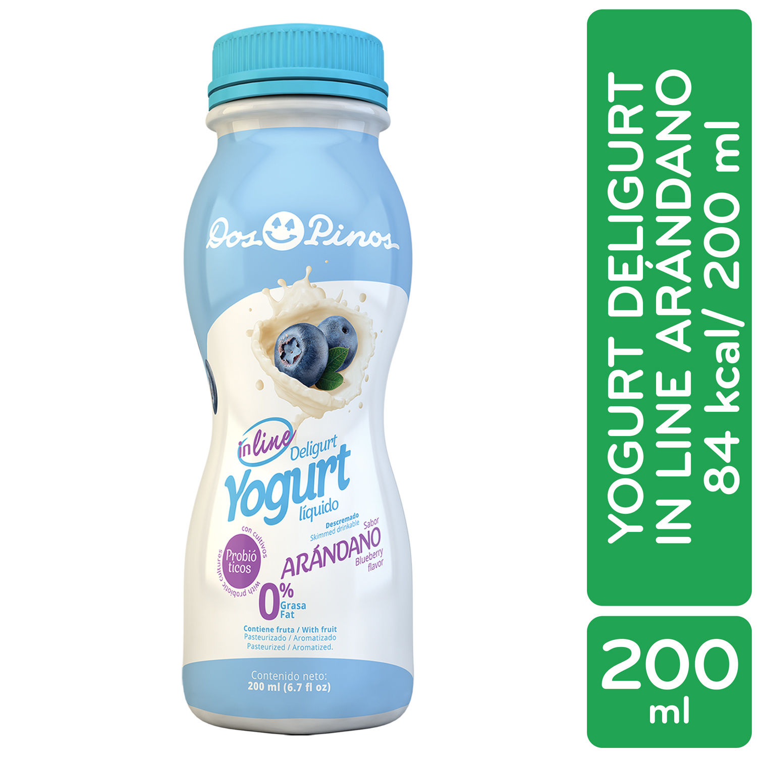 Yogurt Arandano In Line Dos Pinos Envase 200 Ml