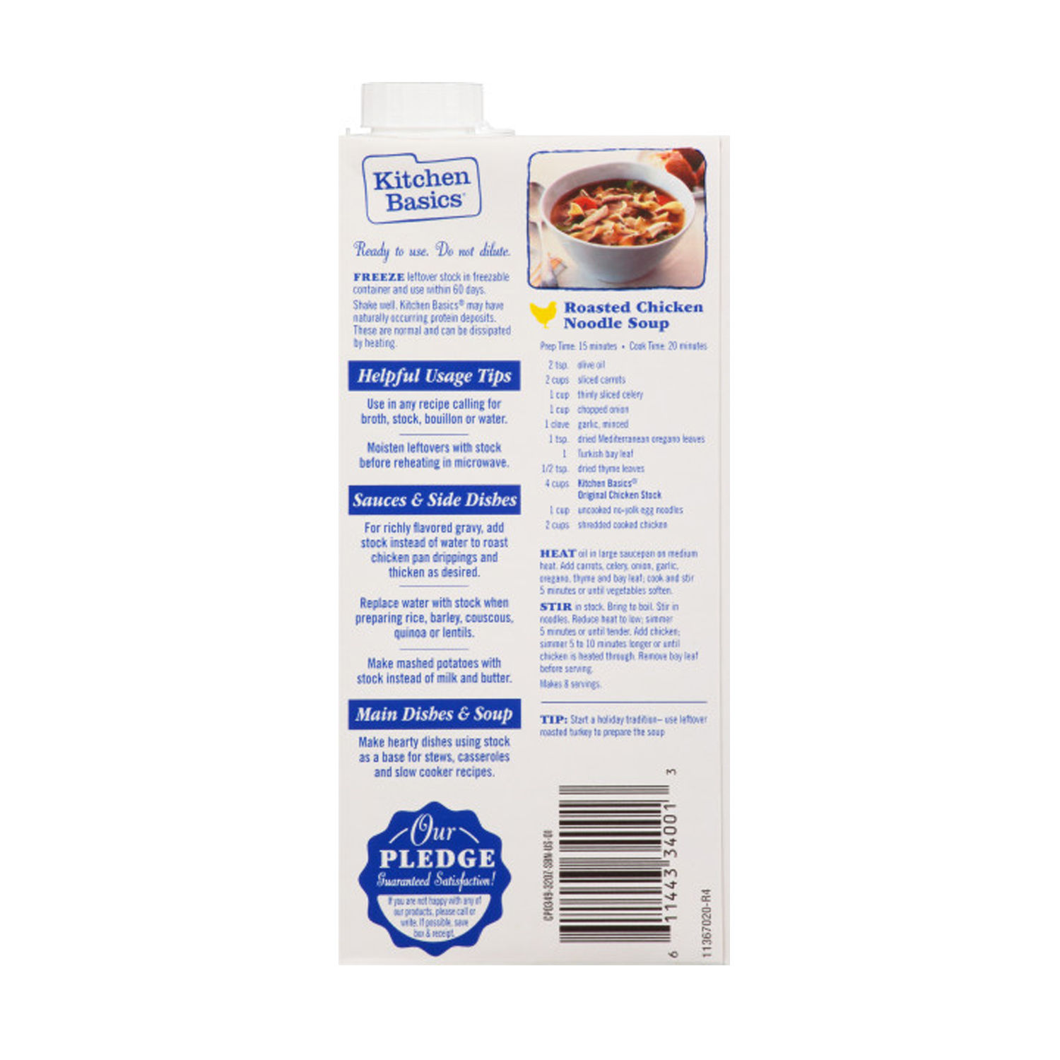 Caldo Pollo Kitchen Basics Tetra Brick 907 G